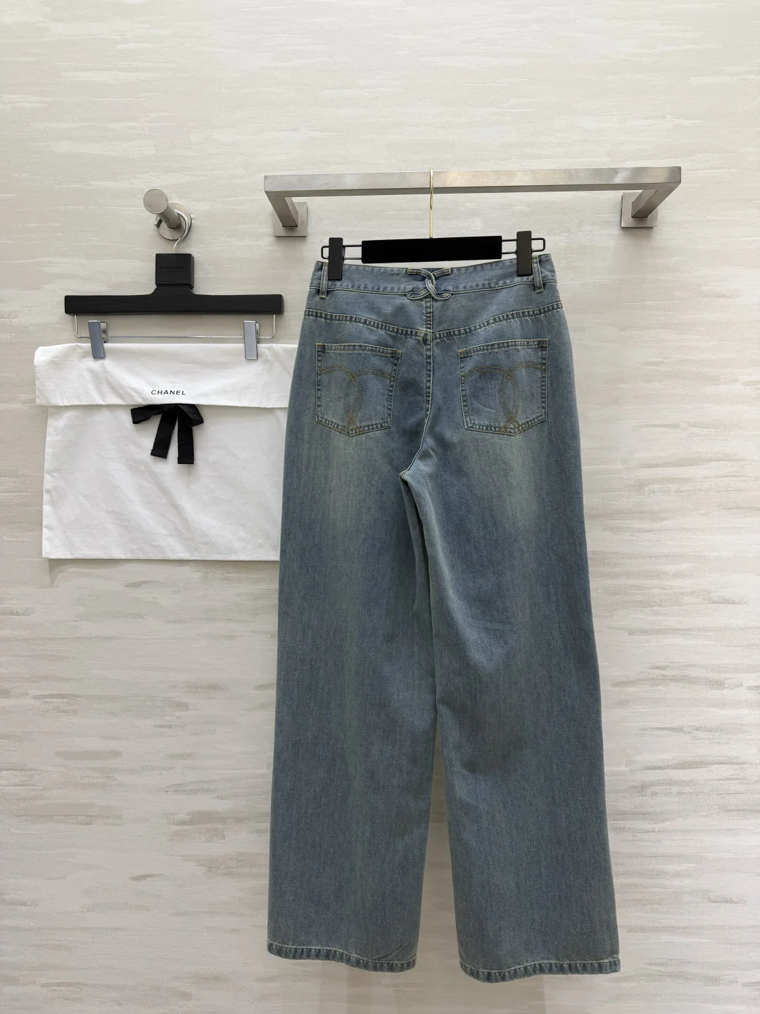 샤넬 스트레이트 레그 여성 바지 상세 이미지 9