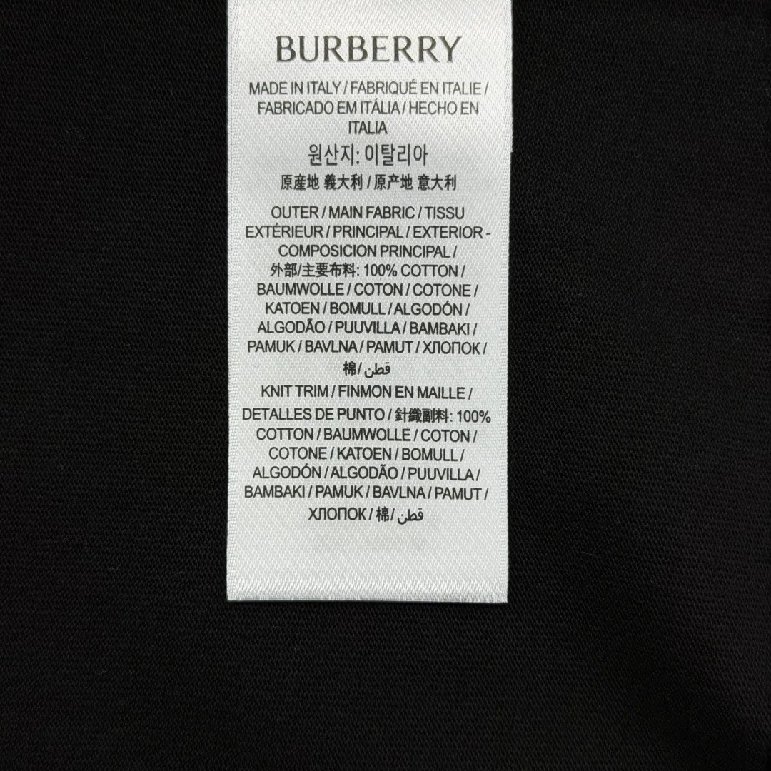 버버리 체크 코튼 남성 반팔 티셔츠 상세 이미지 9