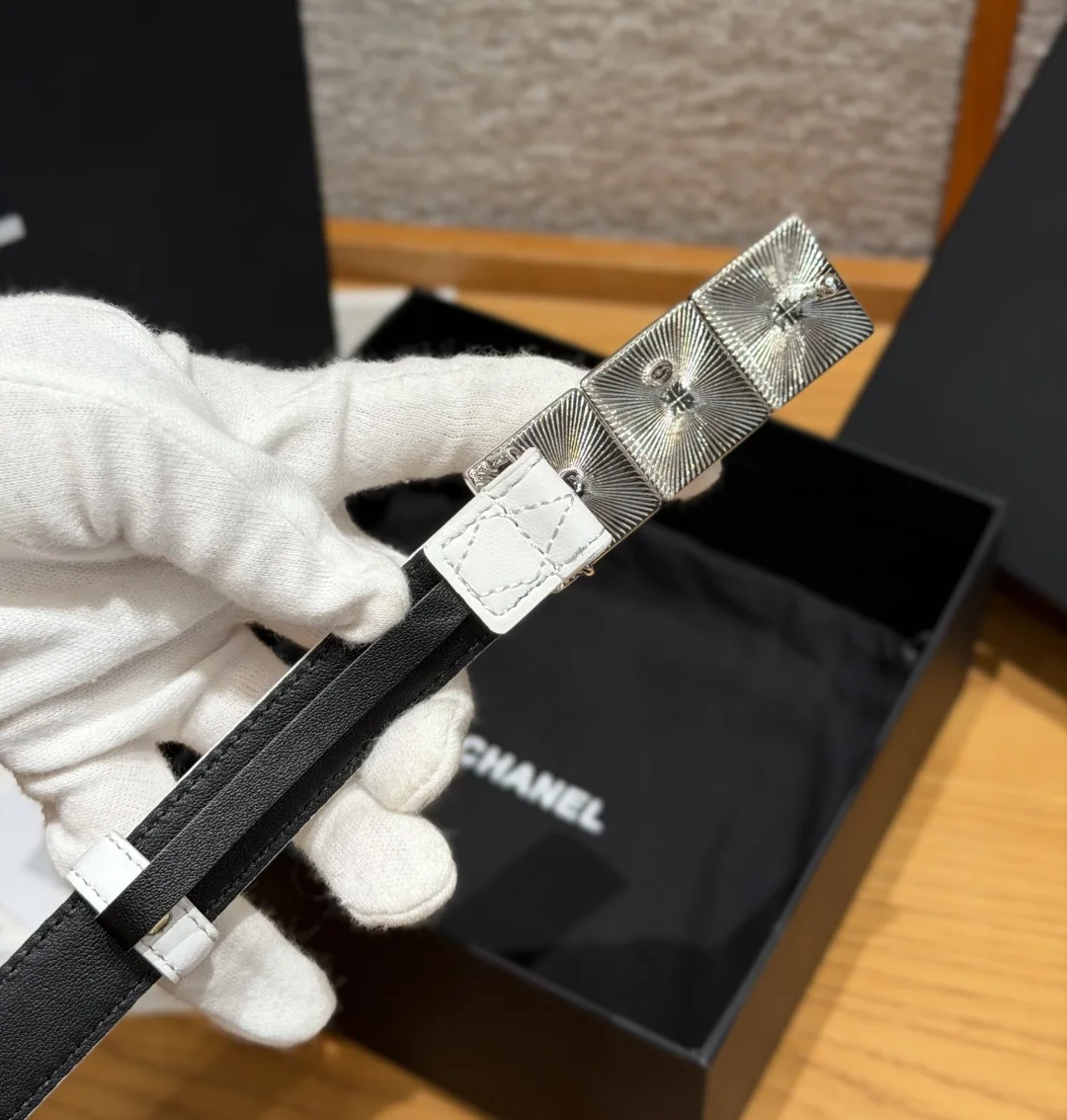 샤넬 퀼팅 램스킨 벨트 20mm 상세 이미지 4