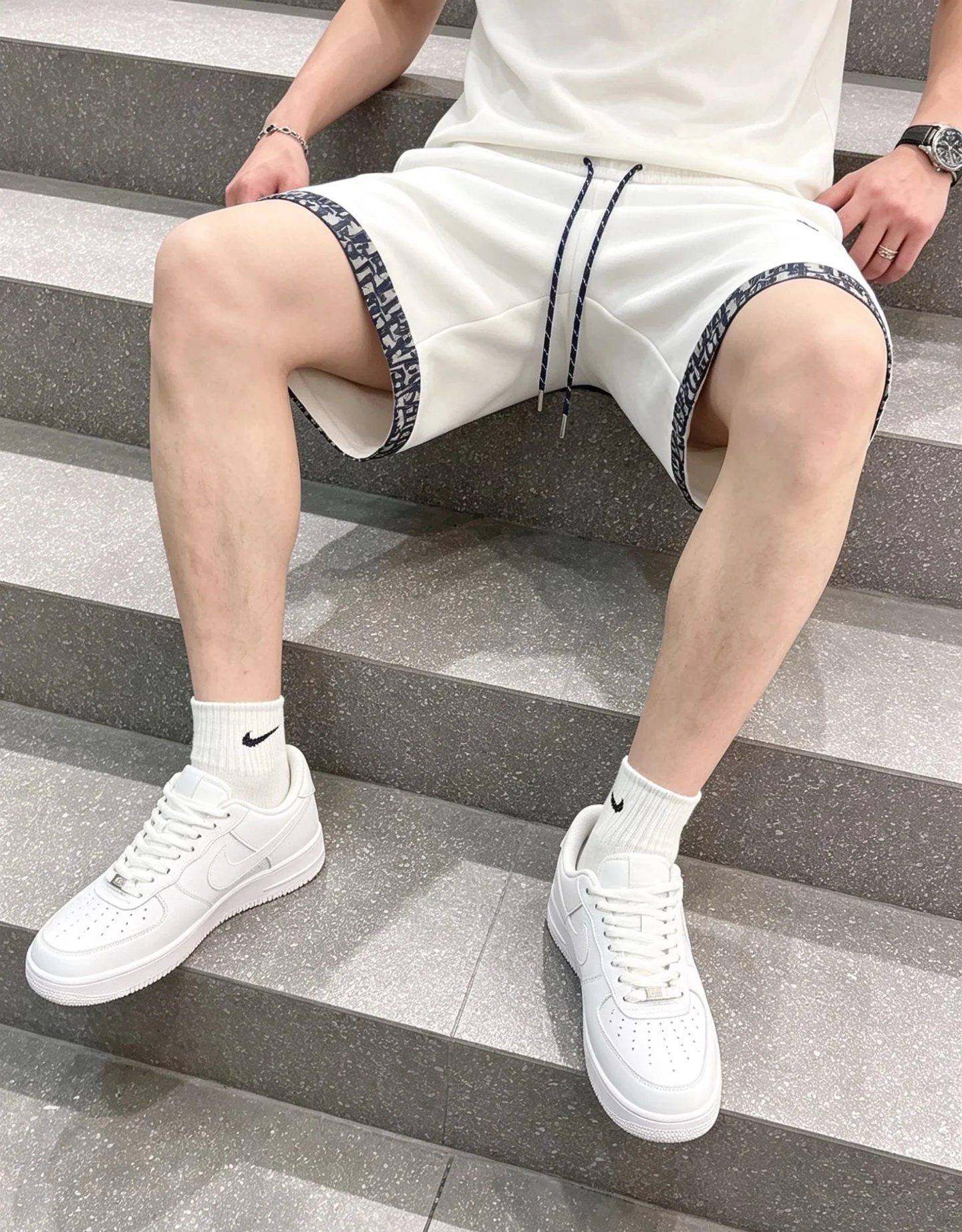 디올 남성 코튼 반바지 상세 이미지 8