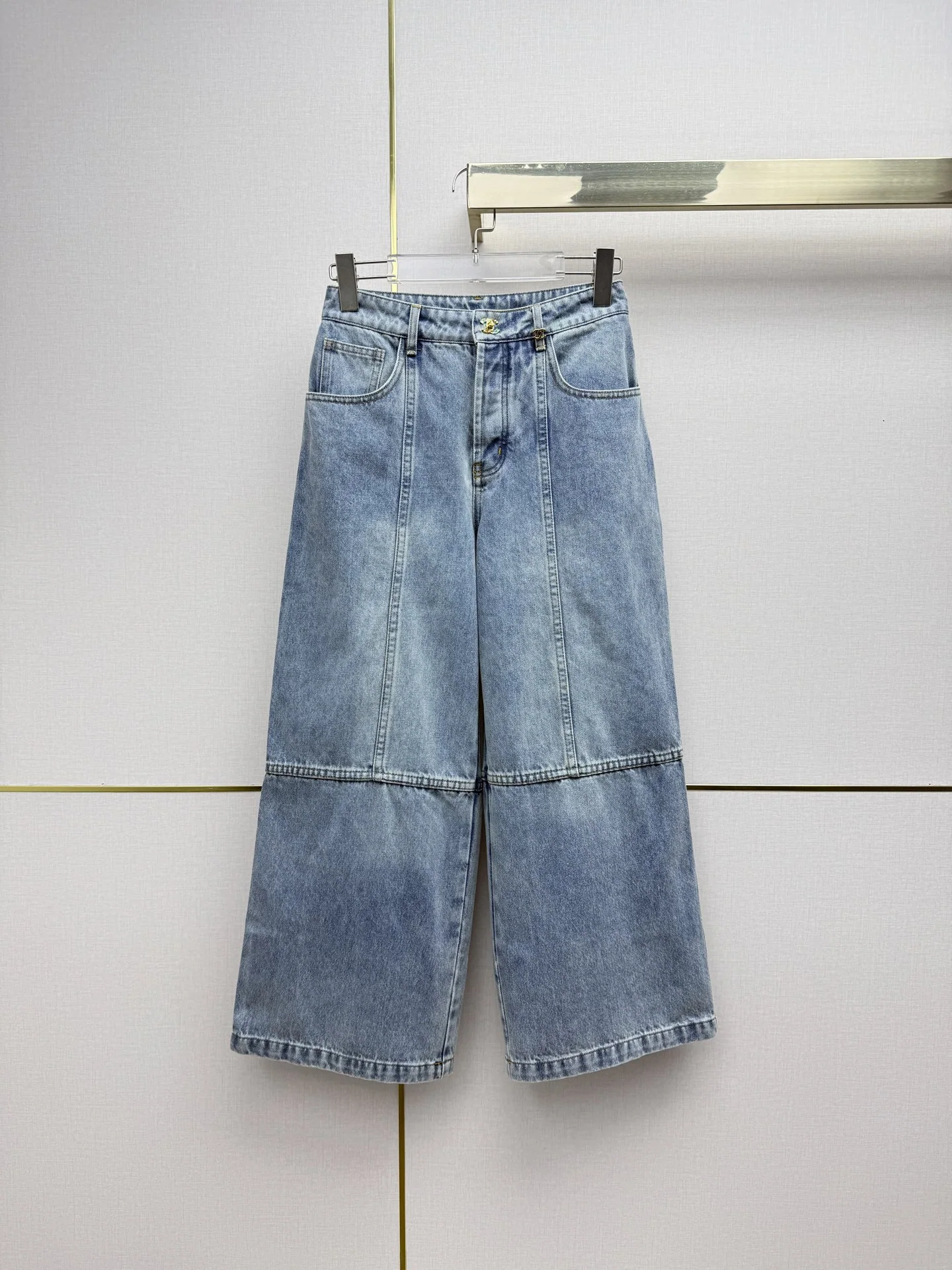 샤넬 데님 크롭 와이드 팬츠 상세 이미지 3