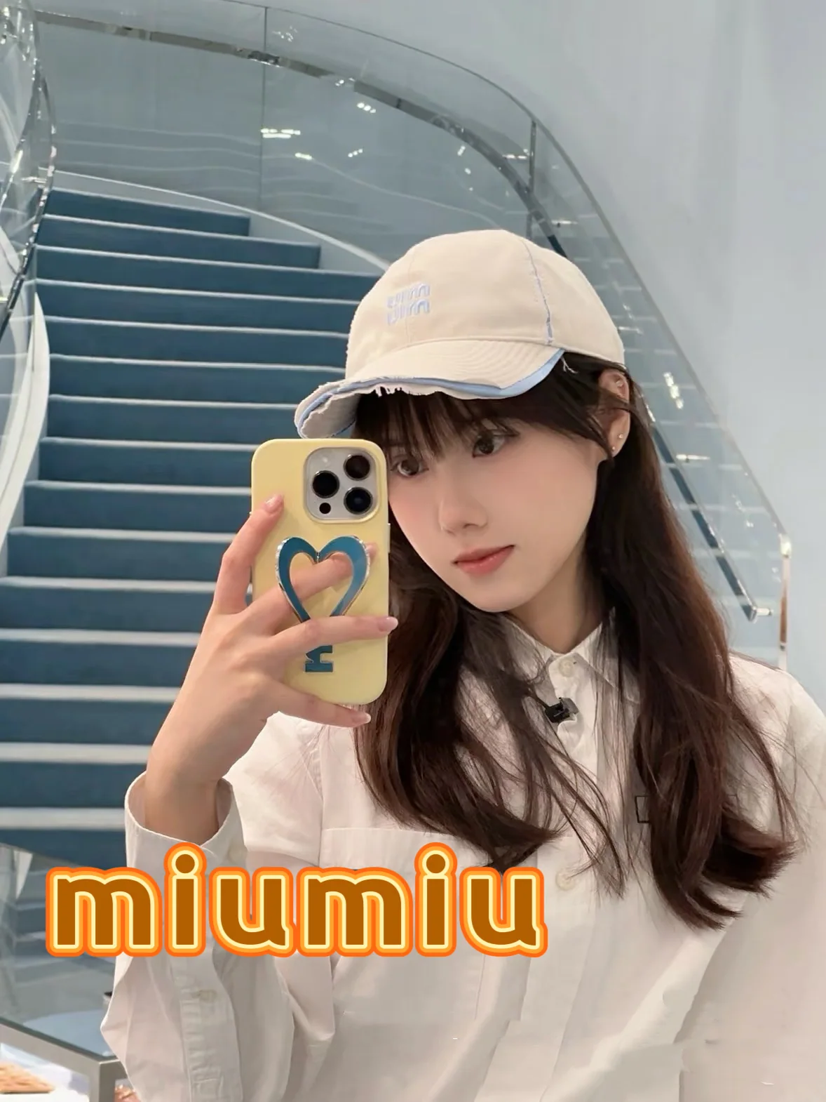 미우미우 자수 베이스볼캡 상세 이미지 2