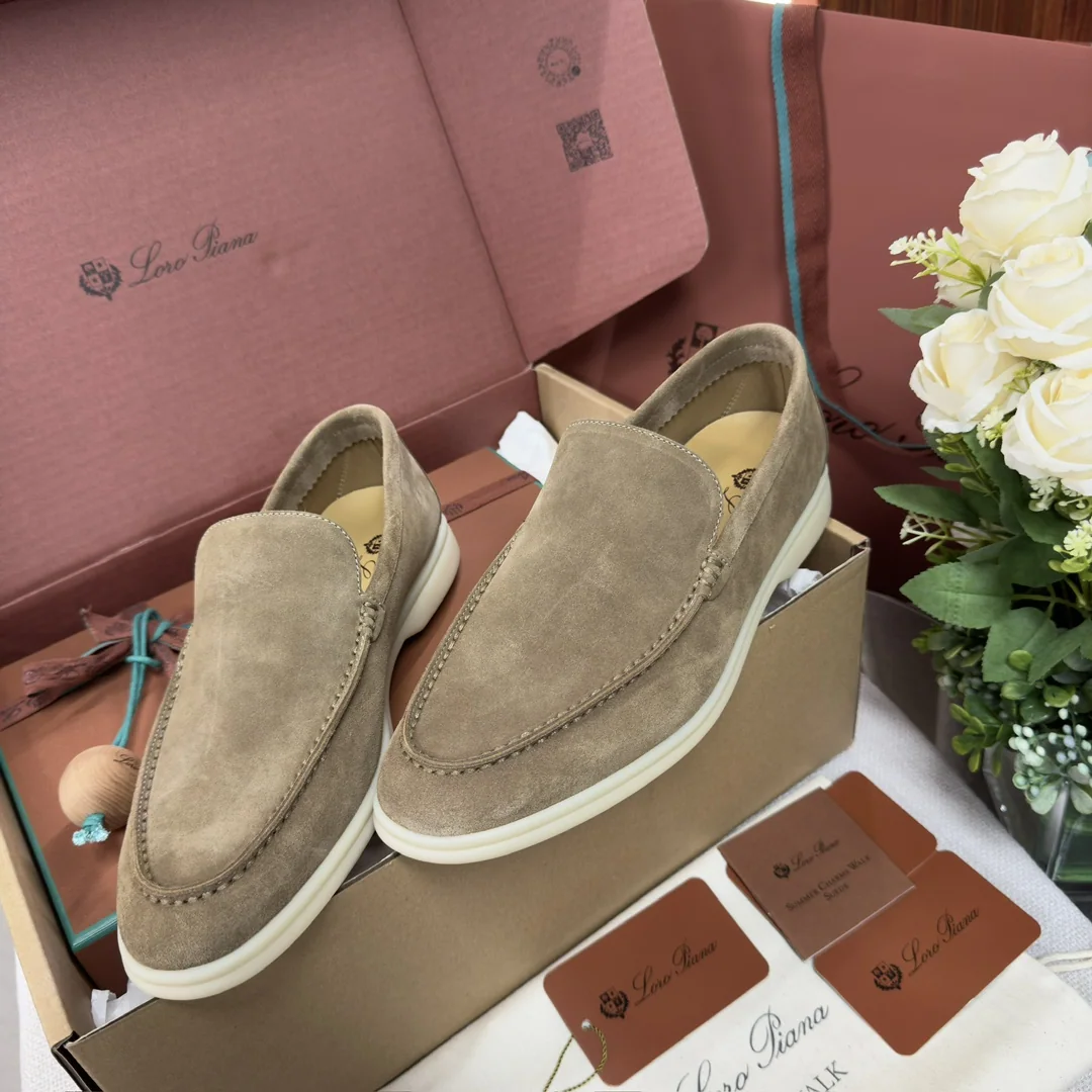 로로피아나 LPSummer Walk 남성용 화이트 로퍼 상세 이미지 8