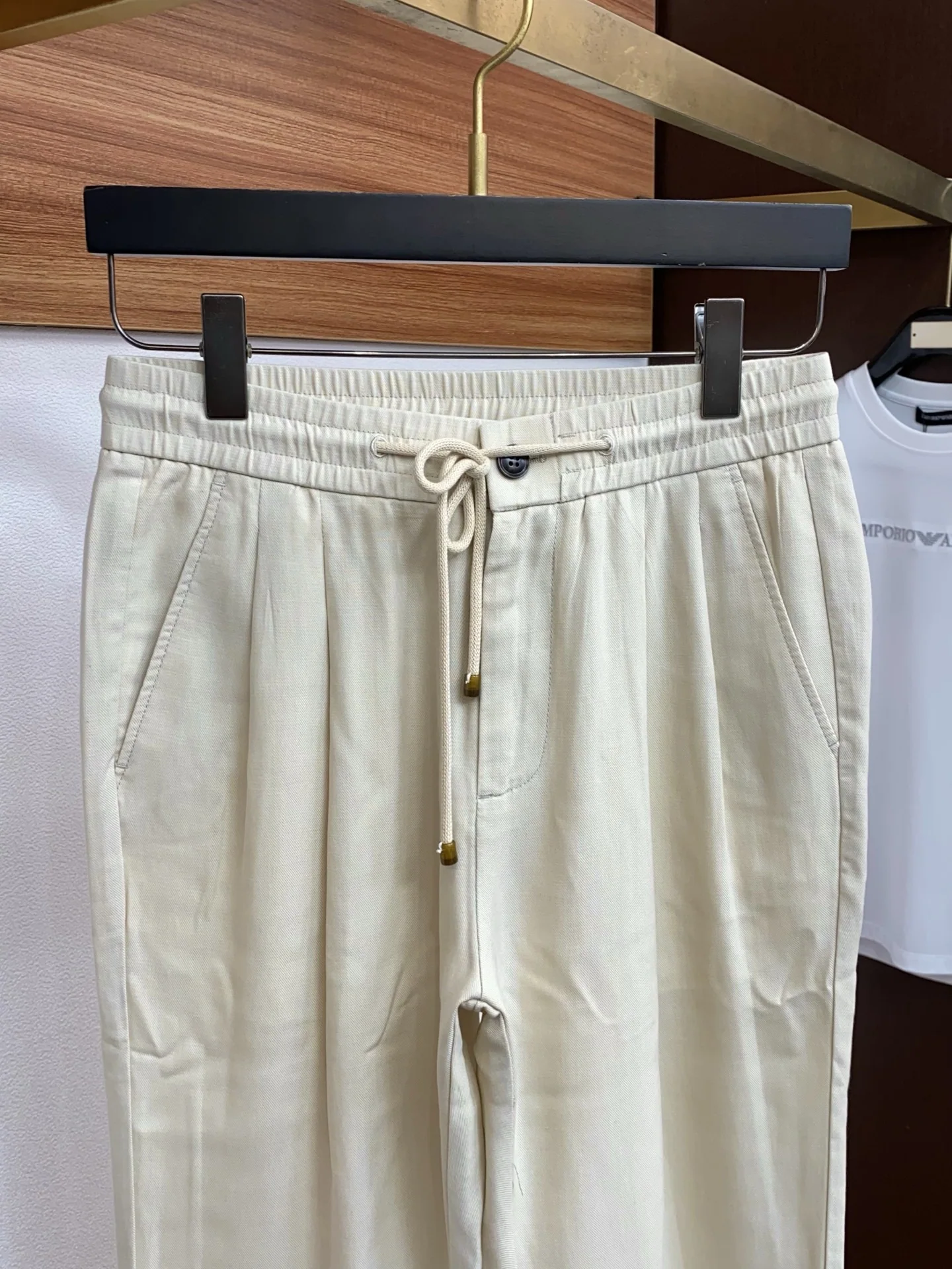 브루넬로쿠치넬리 면마 혼방 남성 바지 상세 이미지 3