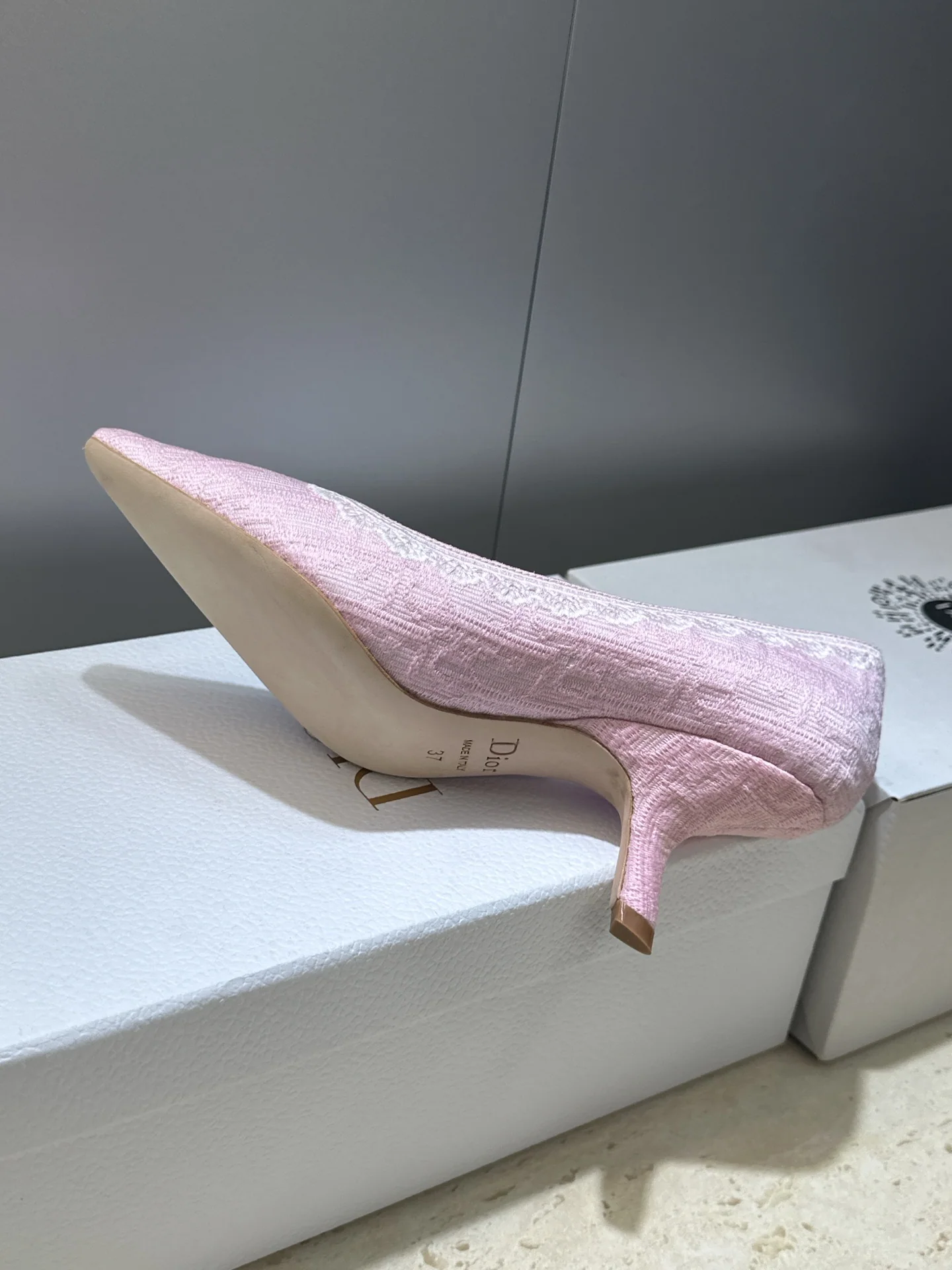 디올 덴털 젤리 컬러 하이힐 상세 이미지 9