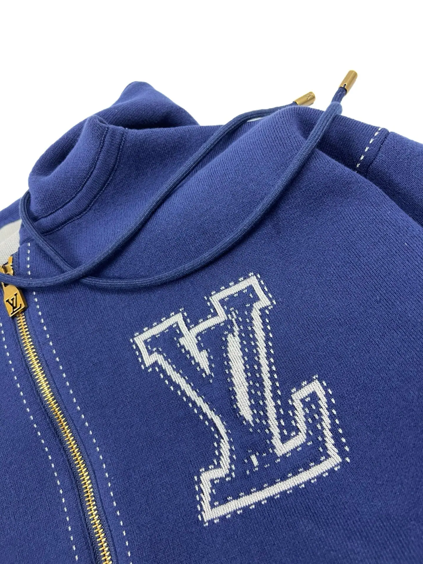 루이비통 LV 모노그램 플라워 후드 집업 자켓 상세 이미지 7