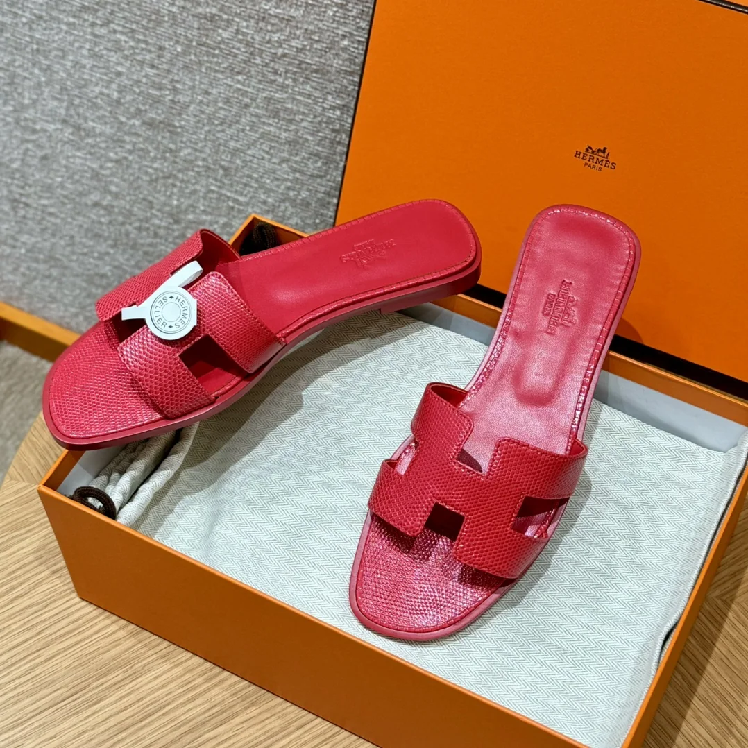 에르메스 오란 도마뱀 가죽 샌들 상세 이미지 7