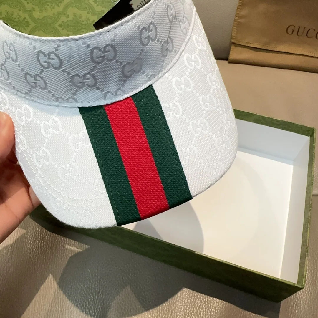 구찌 와이드 브림 바이저 캡 상세 이미지 6
