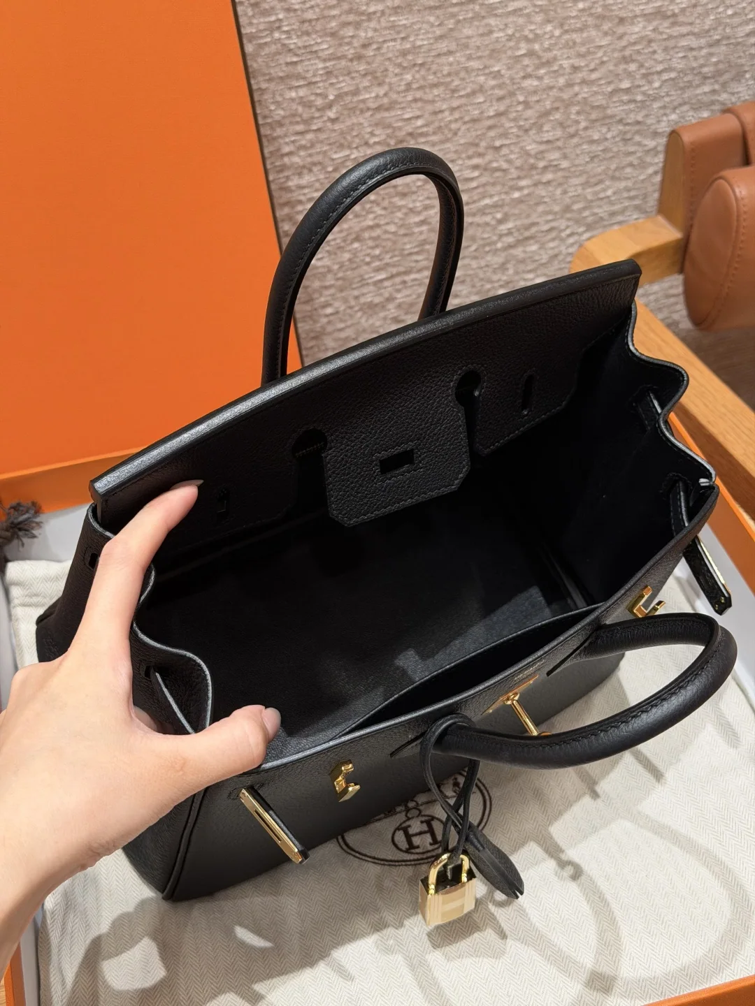 에르메스 버킨 25 가죽 가방 상세 이미지 6