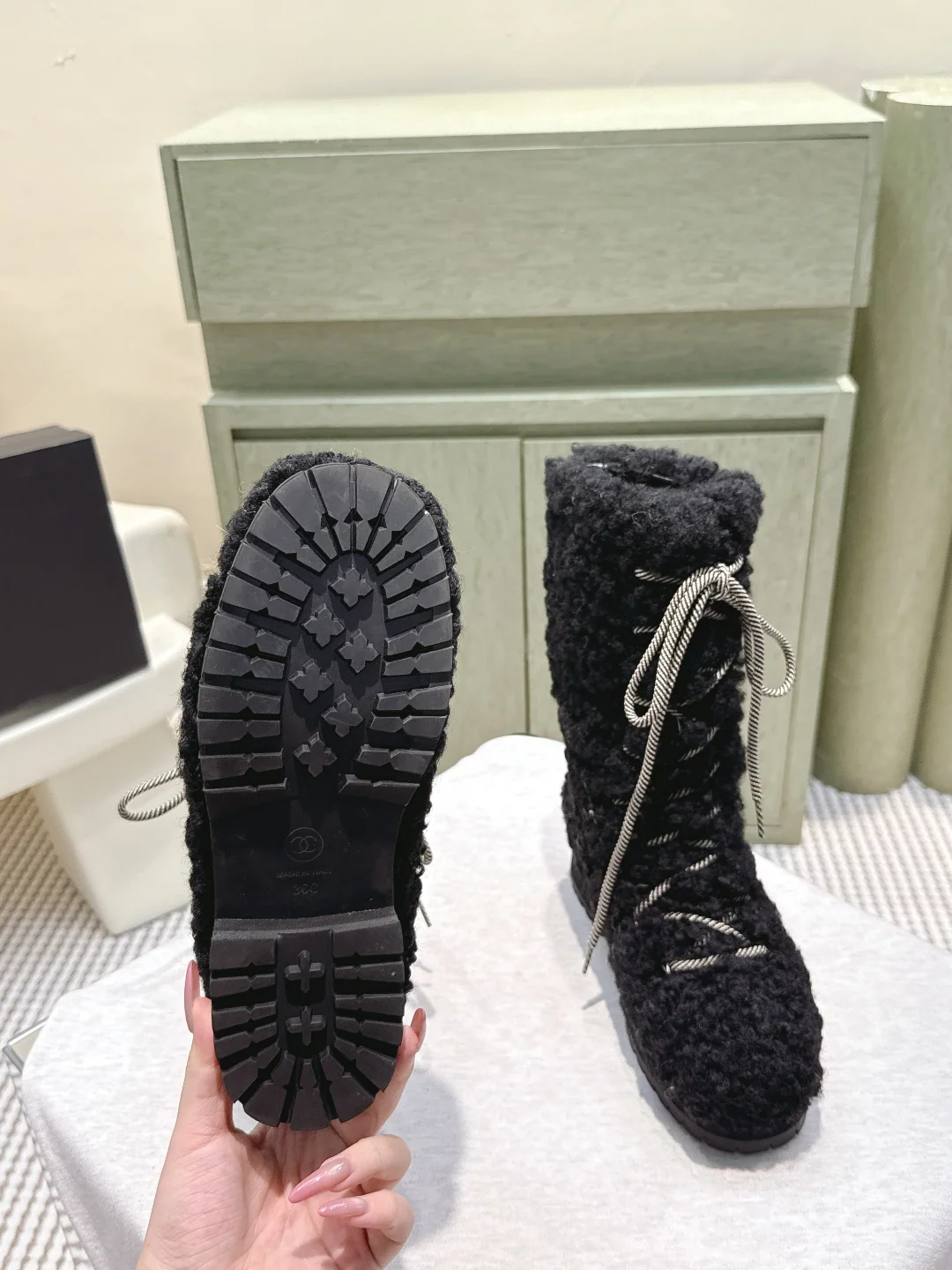 샤넬 퍼 램울 부츠 상세 이미지 6