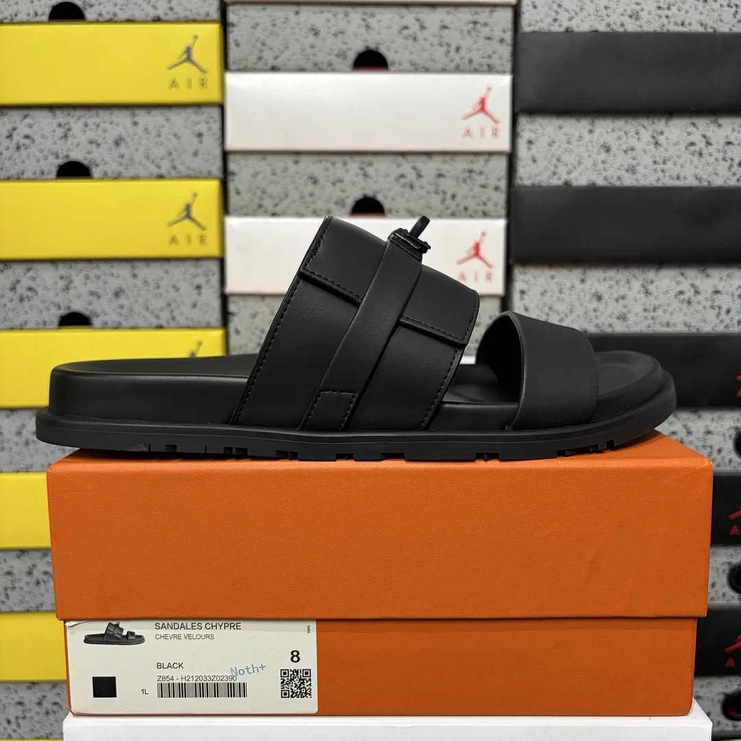 에르메스 [YX] 블랙 205768 Hermes Chypre Sandal