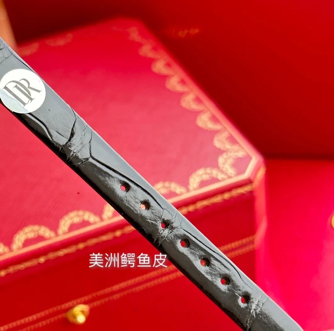 까르띠에 바뇨아르 DR공장 쿼츠 무브먼트 악어가죽 사파이어 글라스 블루 블랙 스틸밴드 레플리카 42736 Cartier 상세 이미지 7