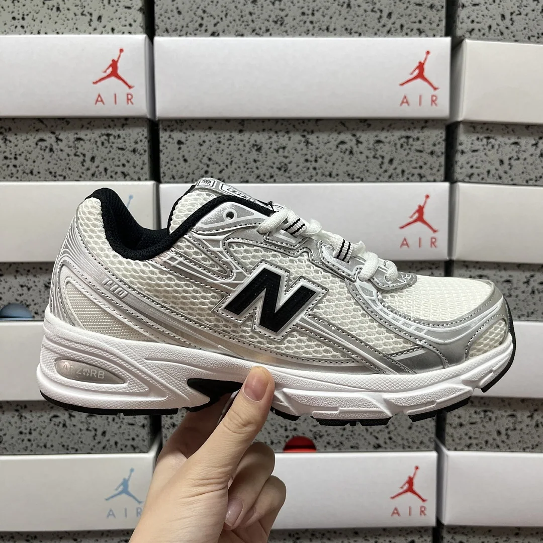 뉴발란스 [XY] 740 U740NW2 202068 New Balance 740 White Silver Metallic Navy 상세 이미지 9