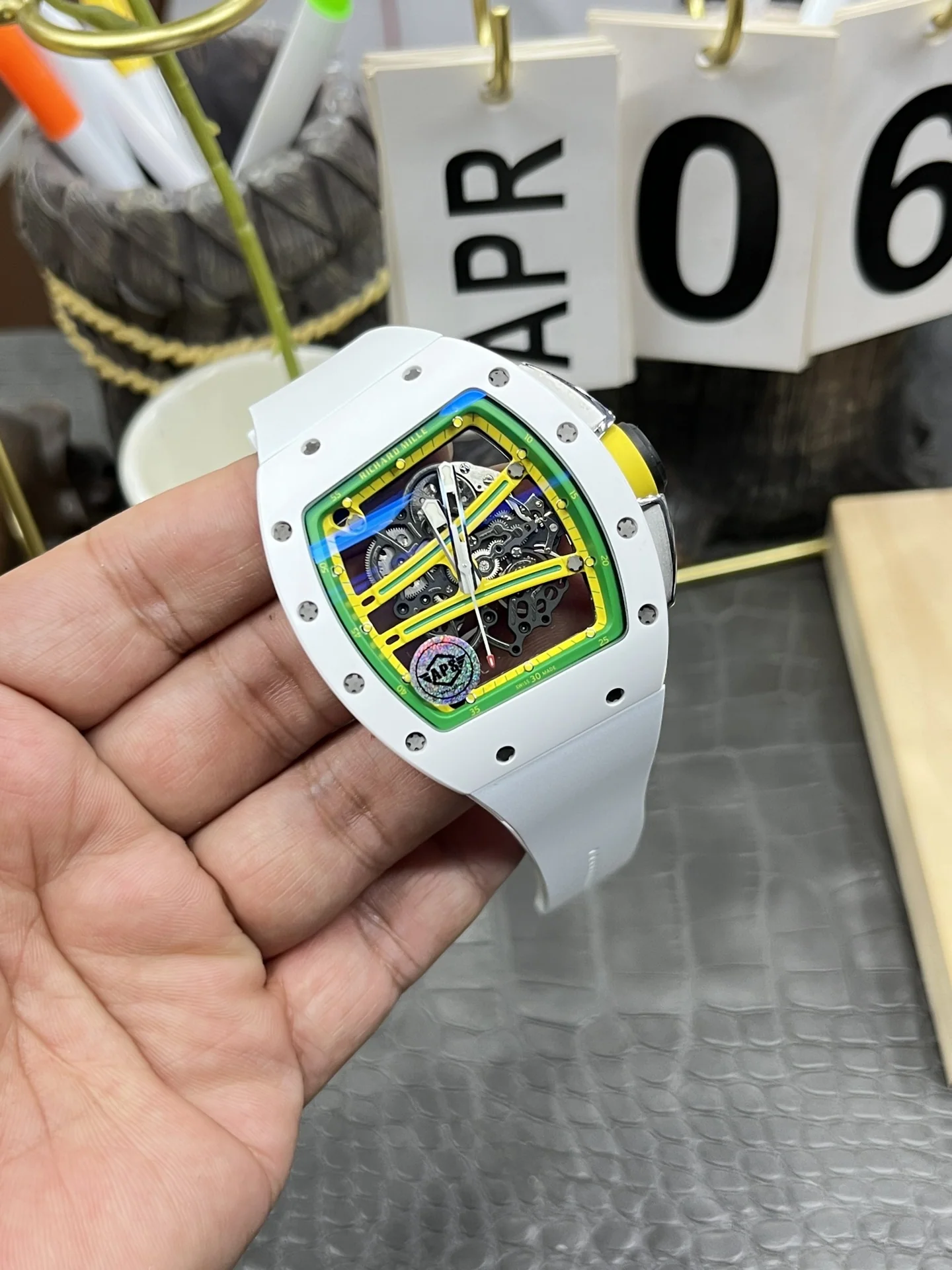 리차드밀 RM 61-01 화이트 그린 세라믹 오토매틱 남성 시계 RM 61-01 상세 이미지 9