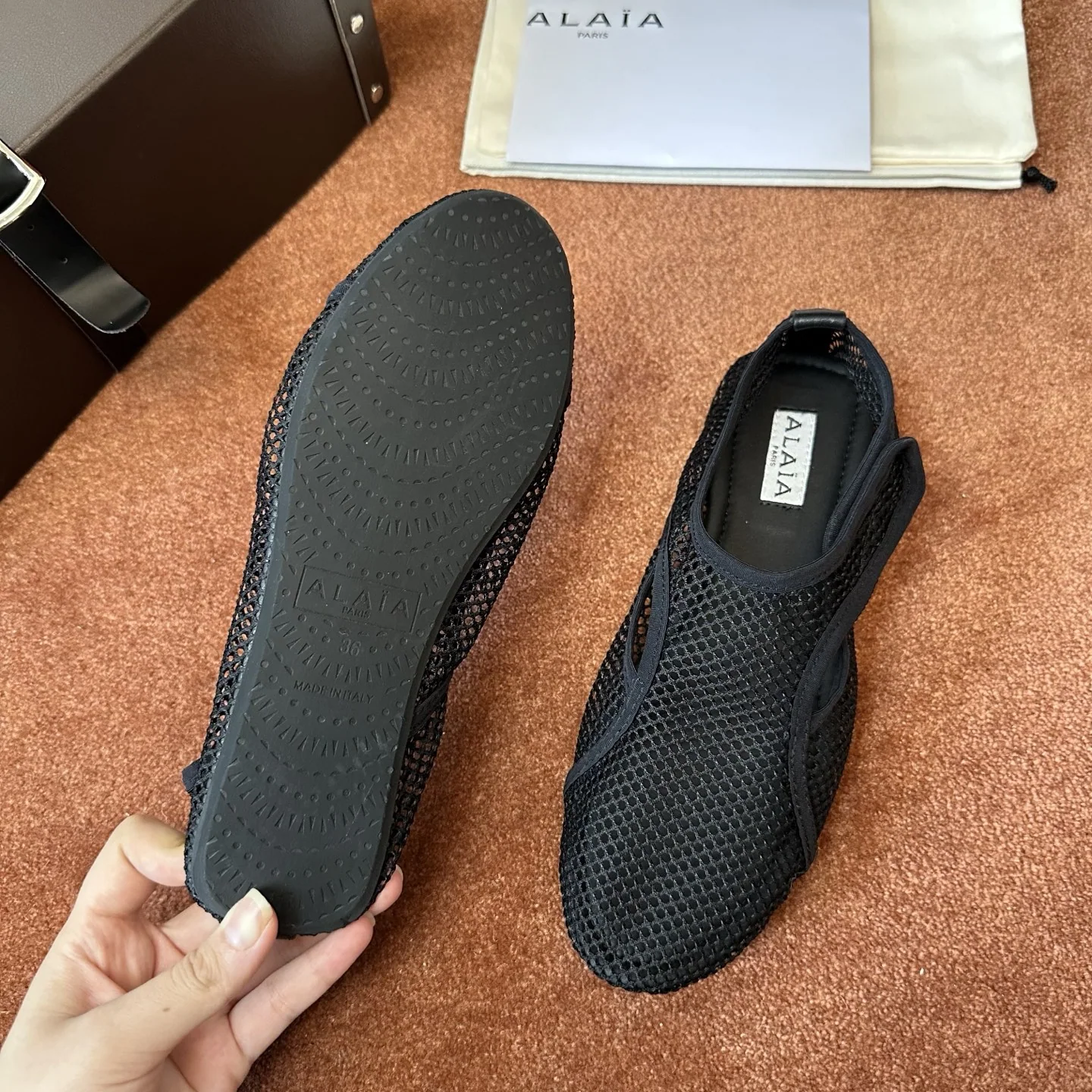 알라이아 메시 발레 슈즈 상세 이미지 6