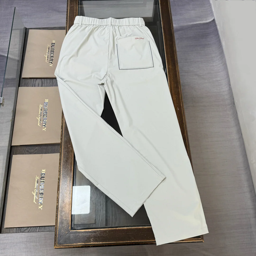 로로피아나 로열 블루 그레이 비즈니스 캐주얼 남성 바지 26 SS 상세 이미지 2