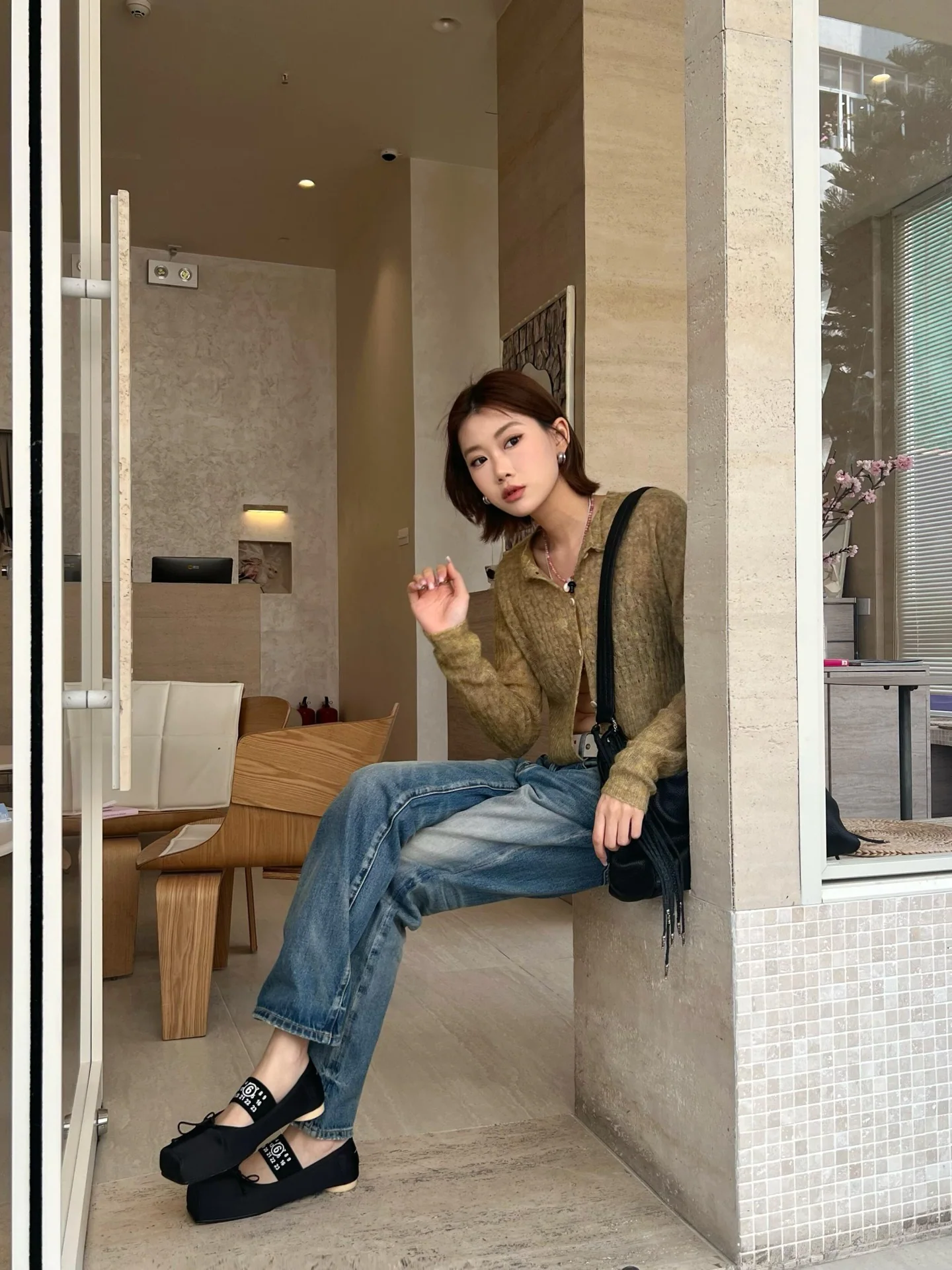 크롬하츠 925 실버 플레임 크로스 태슬 크로스바디백 상세 이미지 7