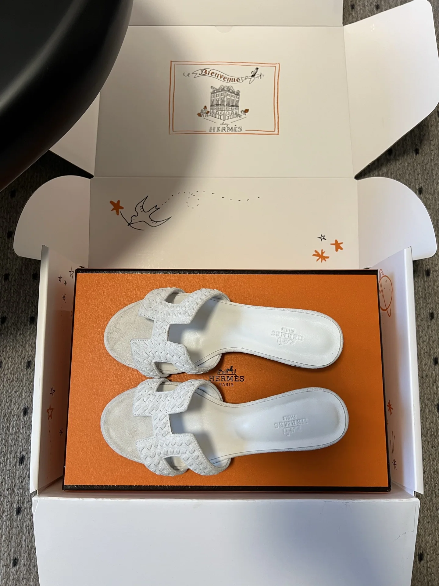 에르메스 꼬임 H 웨빙 로우힐 샌달 상세 이미지 6