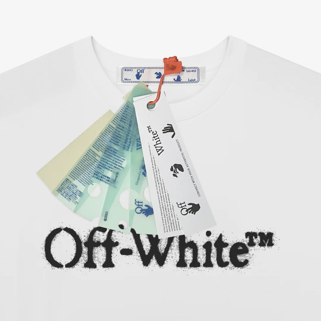 오프화이트 남성 반팔 티셔츠 상세 이미지 4