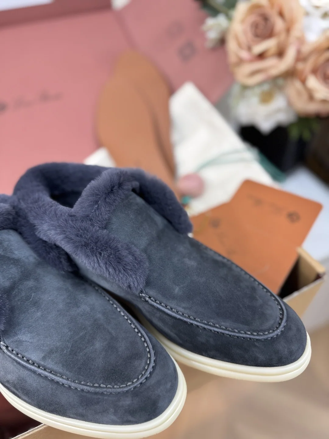 로로피아나 비버 퍼 하이탑 스니커즈 상세 이미지 4
