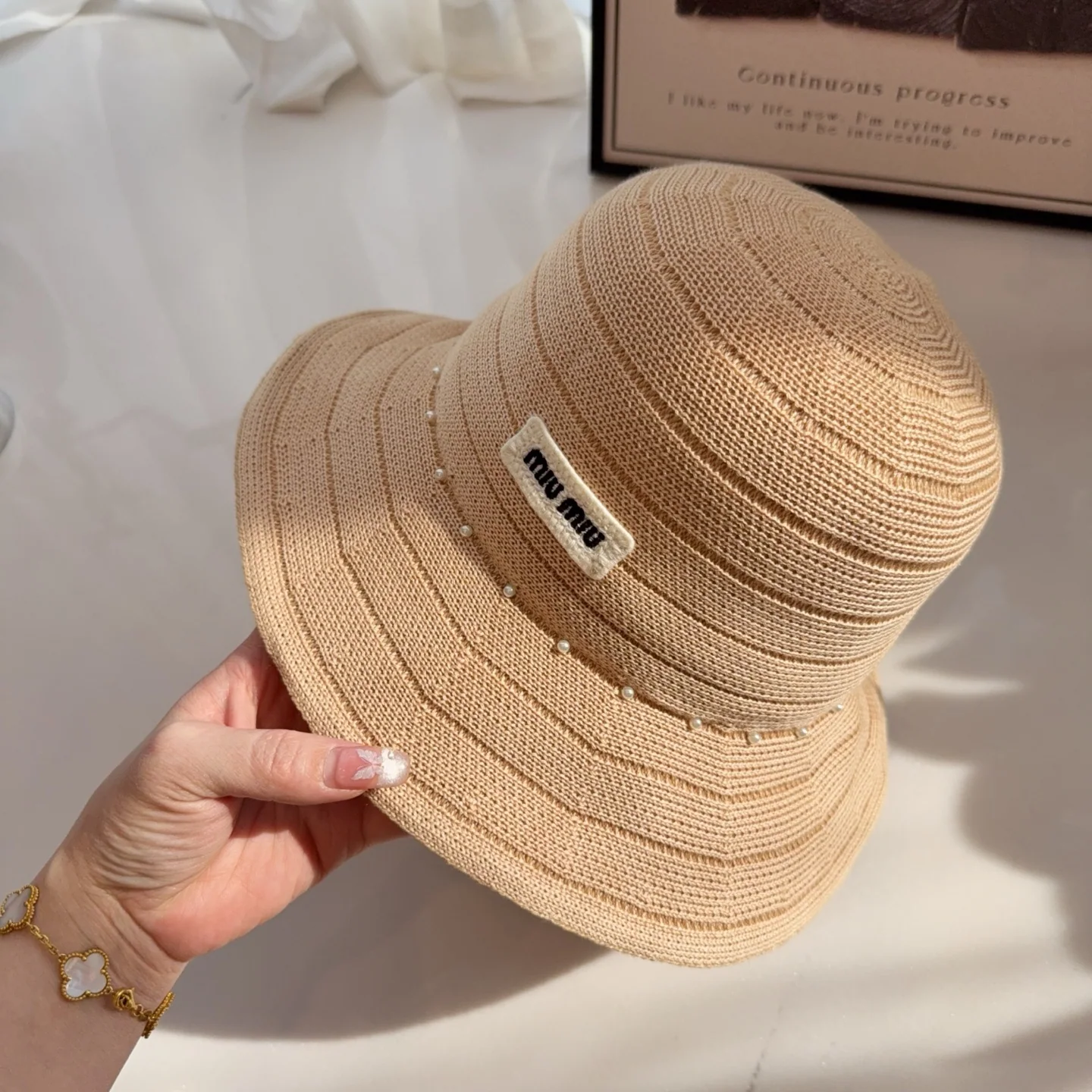 미우미우 모자 81257 Miu Miu Cap 상세 이미지 8