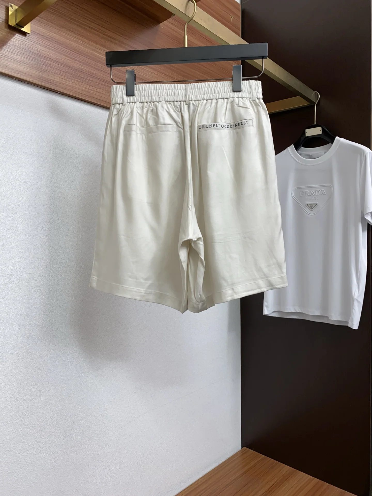 브루넬로쿠치넬리 남성 린넨 반바지 세트 상세 이미지 6