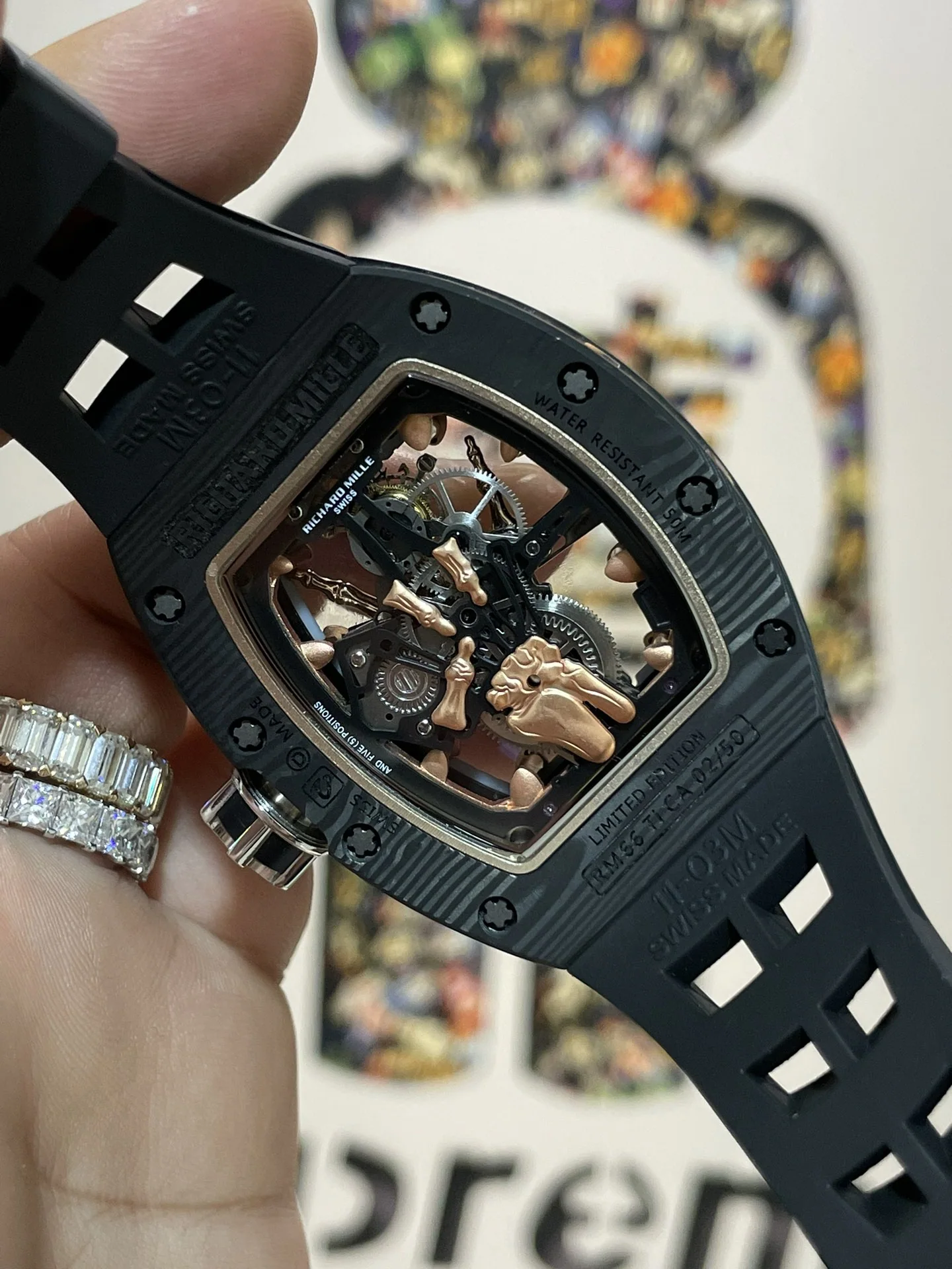 리차드밀 RM066 투르비용 NTPT 카본 TPT 카본 남성 시계 레플리카 44894 Richard Mille 상세 이미지 9