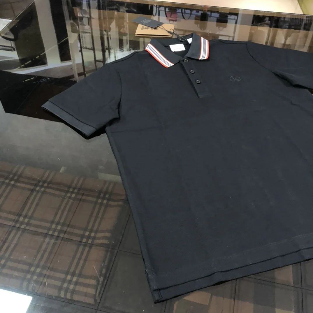 버버리 턴카라 메시 폴로 반팔셔츠 상세 이미지 5