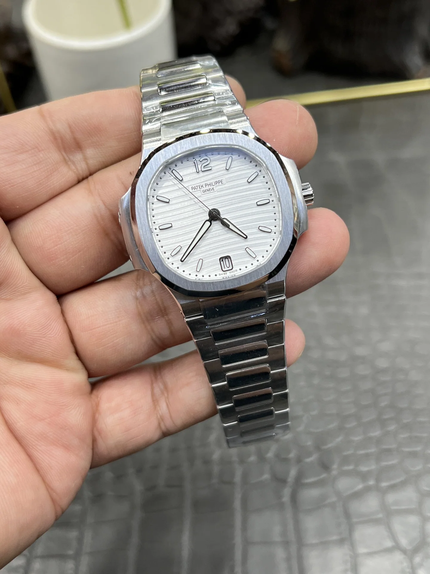 파텍필립 노틸러스 7118 자동 여성용 3 K 공장 레플리카 43965 Patek Philippe 상세 이미지 2
