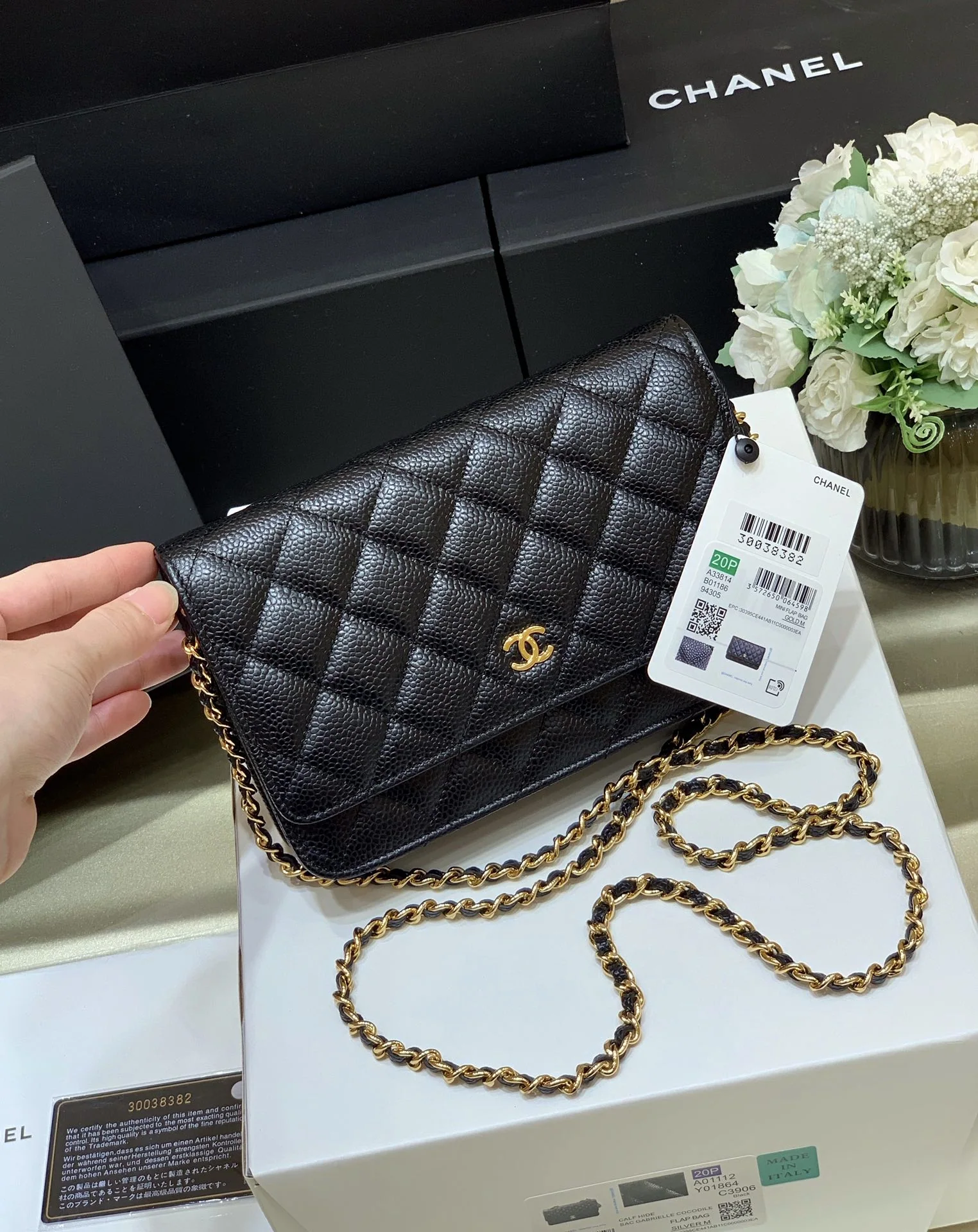 샤넬 클래식 월렛 온 체인 가방 A33814 상세 이미지 1