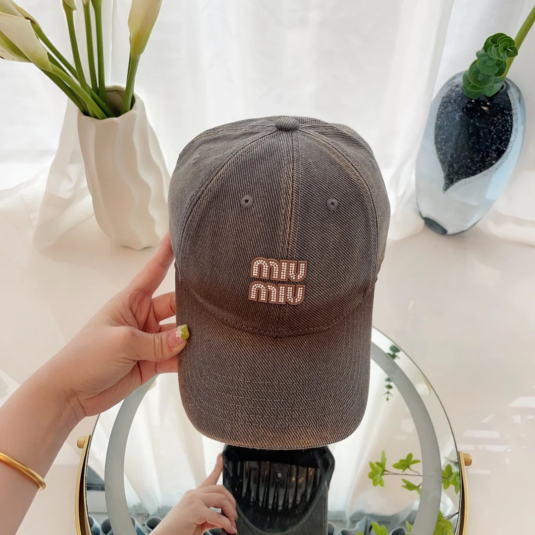 미우미우 타이다이 워시 데님 캡 상세 이미지 2