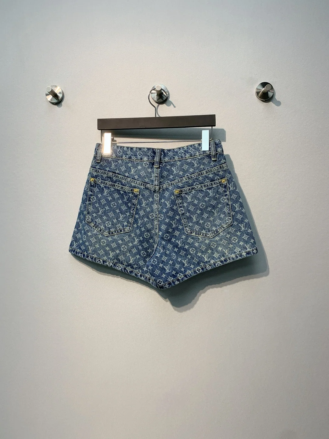 루이비통 모노그램 데님 하이웨이스트 여성 바지 상세 이미지 6