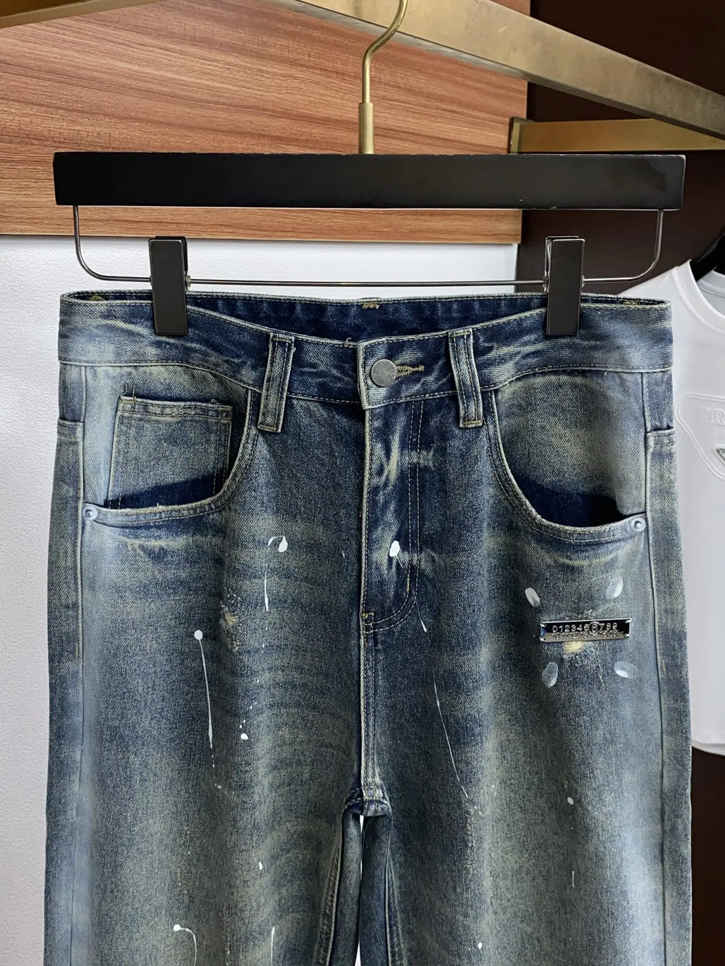 마르지엘라 스트레이트 레그 데님 남성 바지 상세 이미지 3
