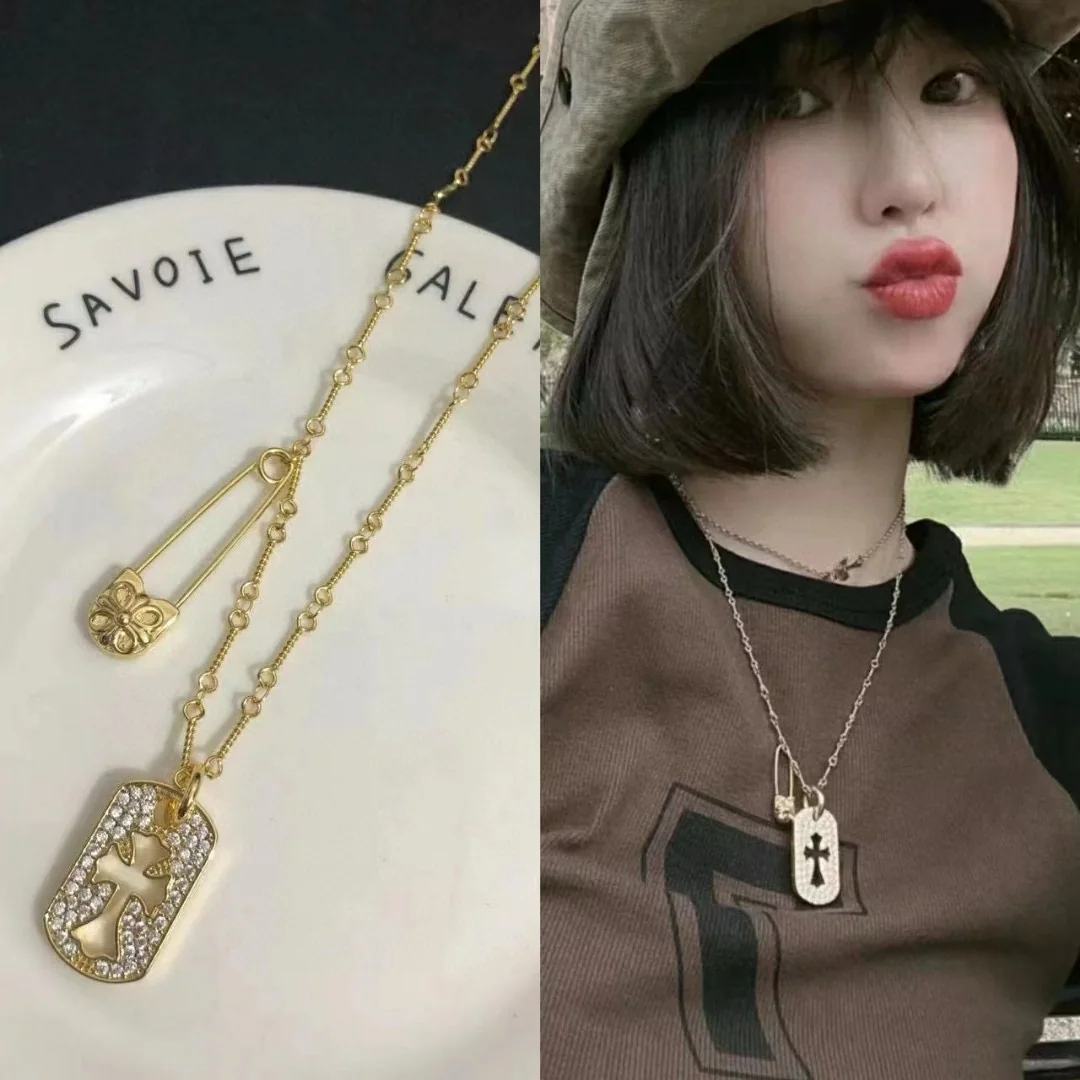 크롬하츠 더블 펜던트 뱀부 목걸이 상세 이미지 9