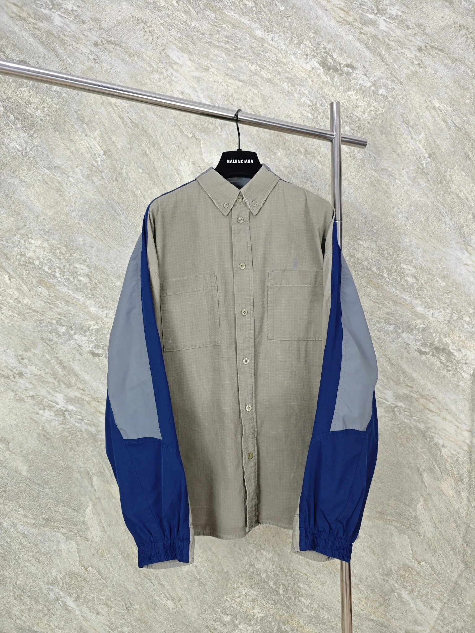 발렌시아가 3 패널 워크웨어 남성 긴팔 재킷 25FW