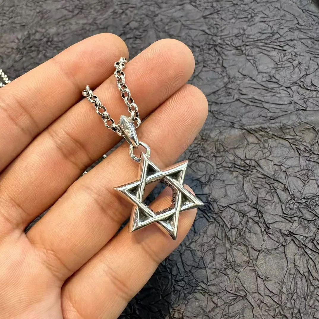 크롬하츠 육각별 장식 목걸이 상세 이미지 2