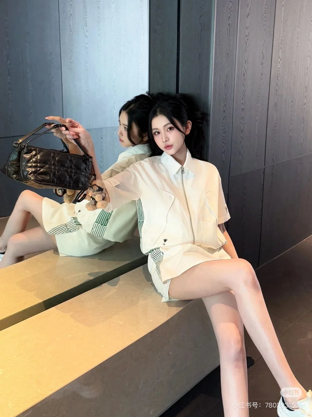 디올 초가을 배색 여성 자켓 상세 이미지 9