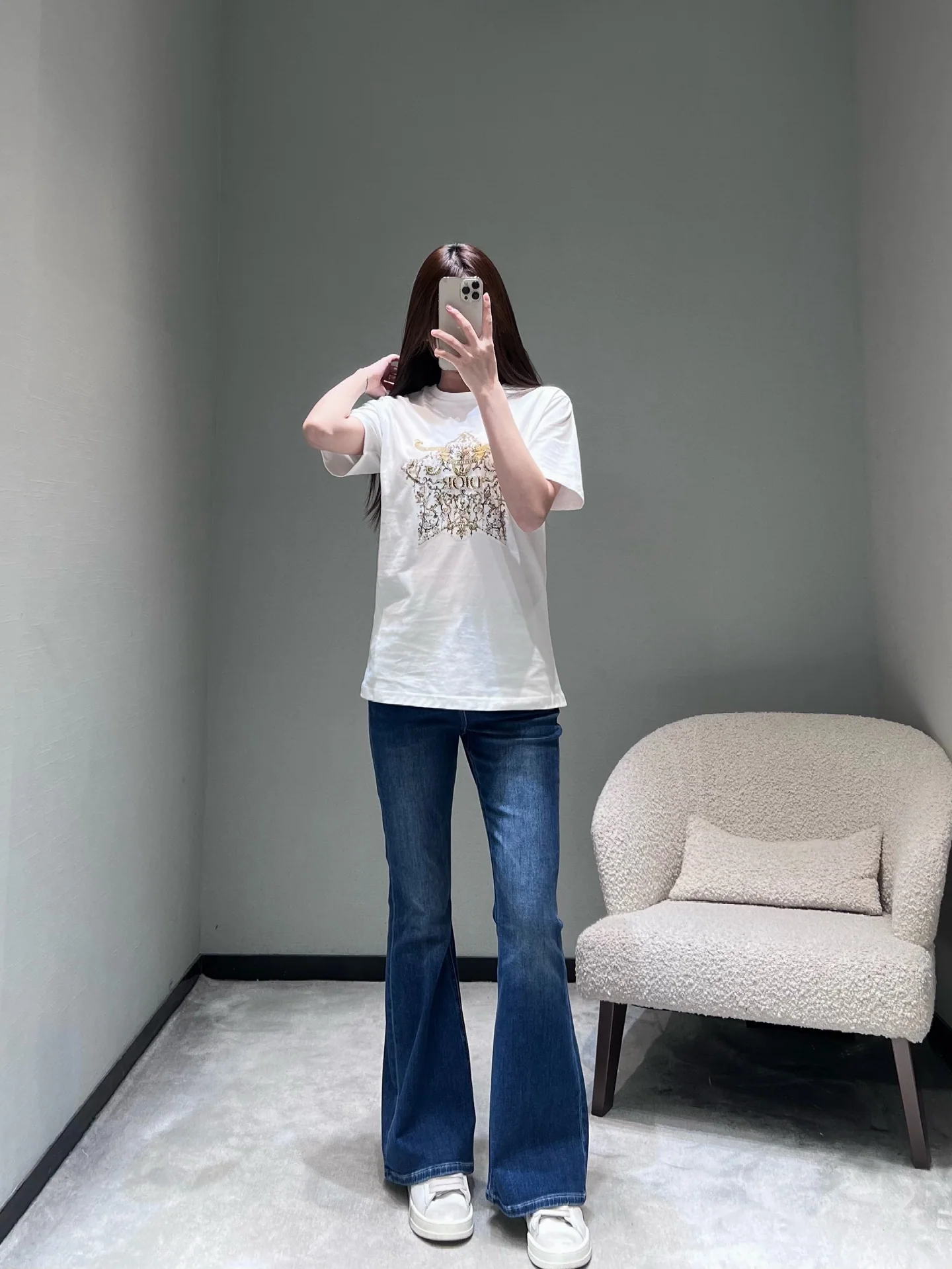 디올 스타버스트 라인스톤 반팔 티셔츠 26 SS 상세 이미지 6