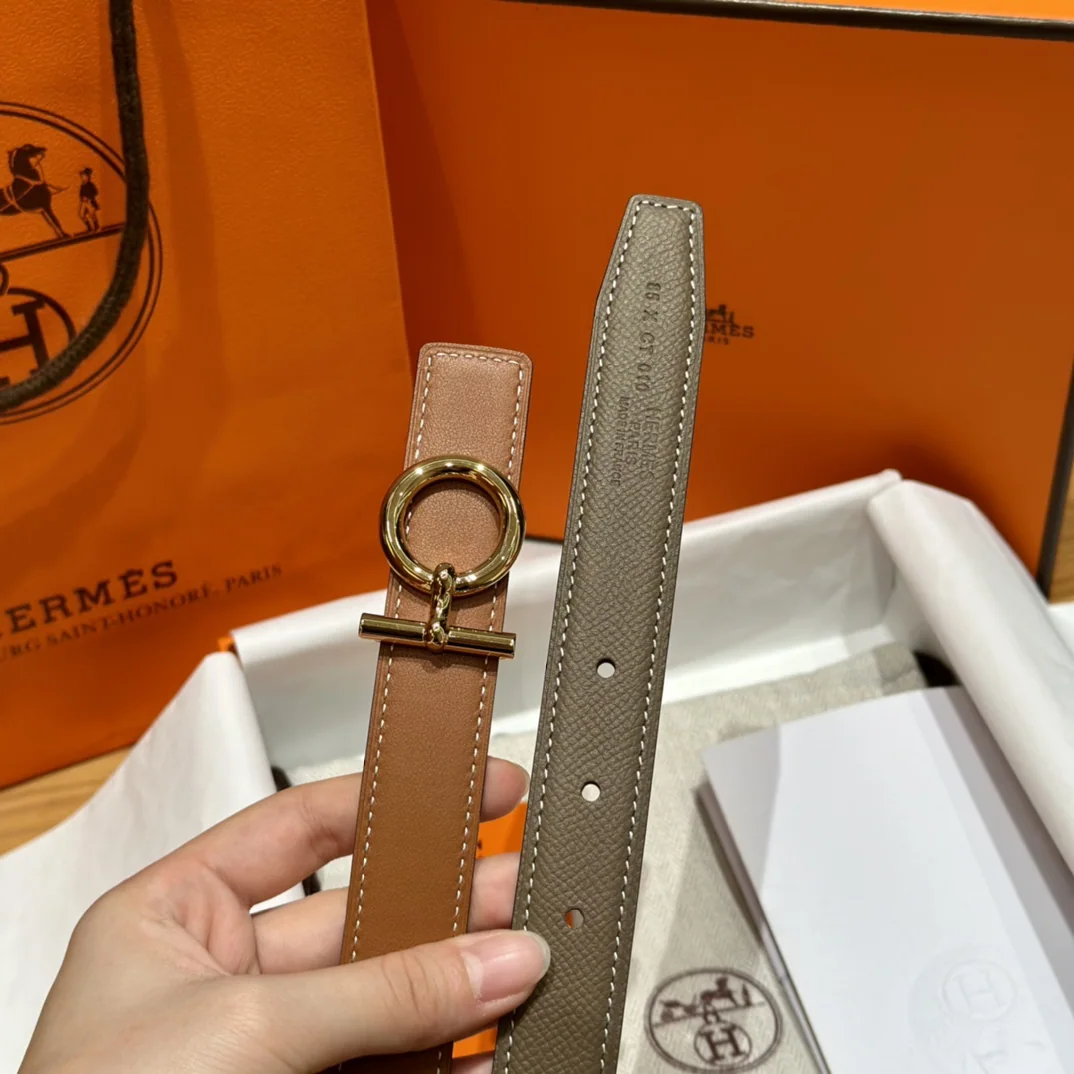 에르메스 셰느당크르 양면 가죽 벨트 상세 이미지 8