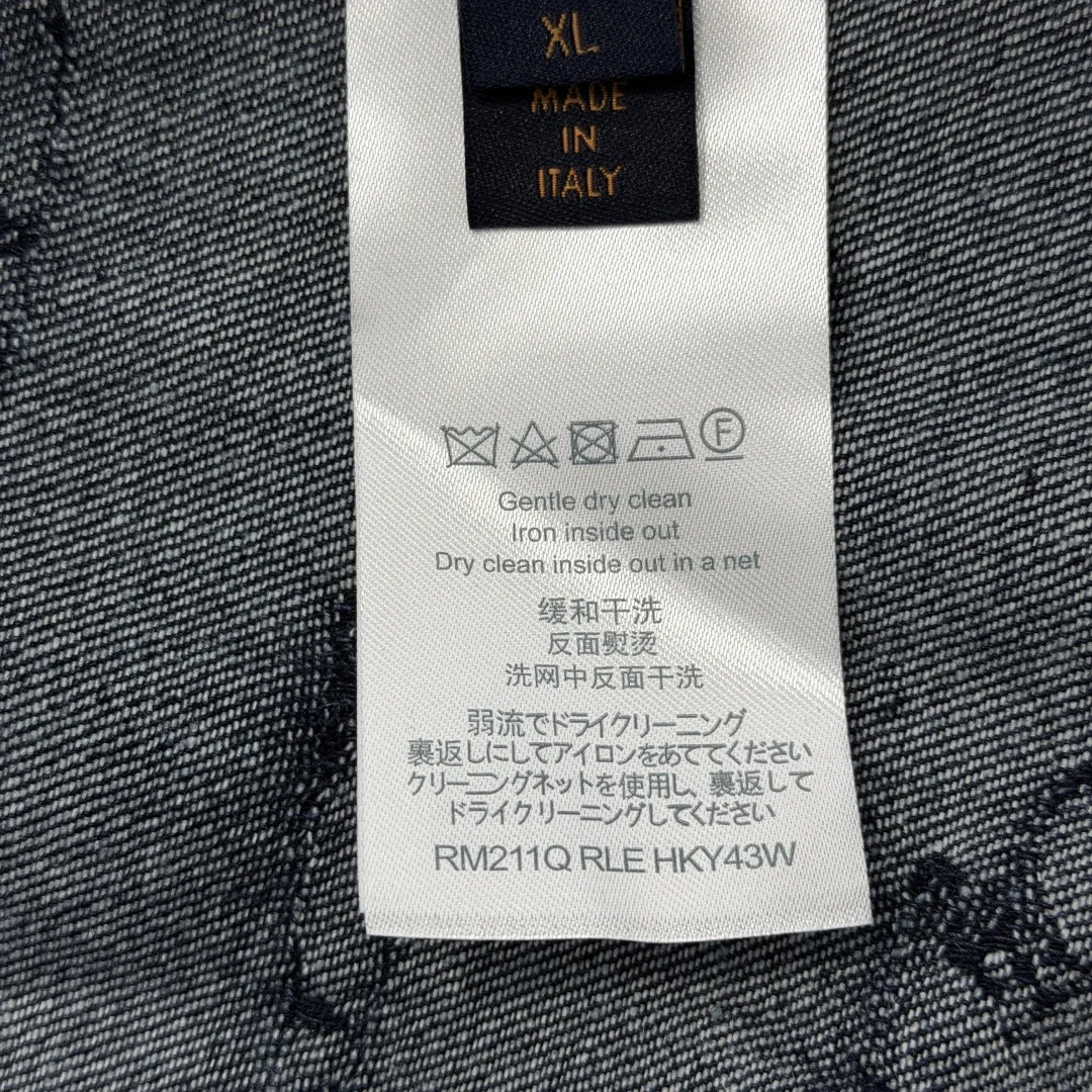 루이비통 소매 탈착 후드 데님 자켓 상세 이미지 9