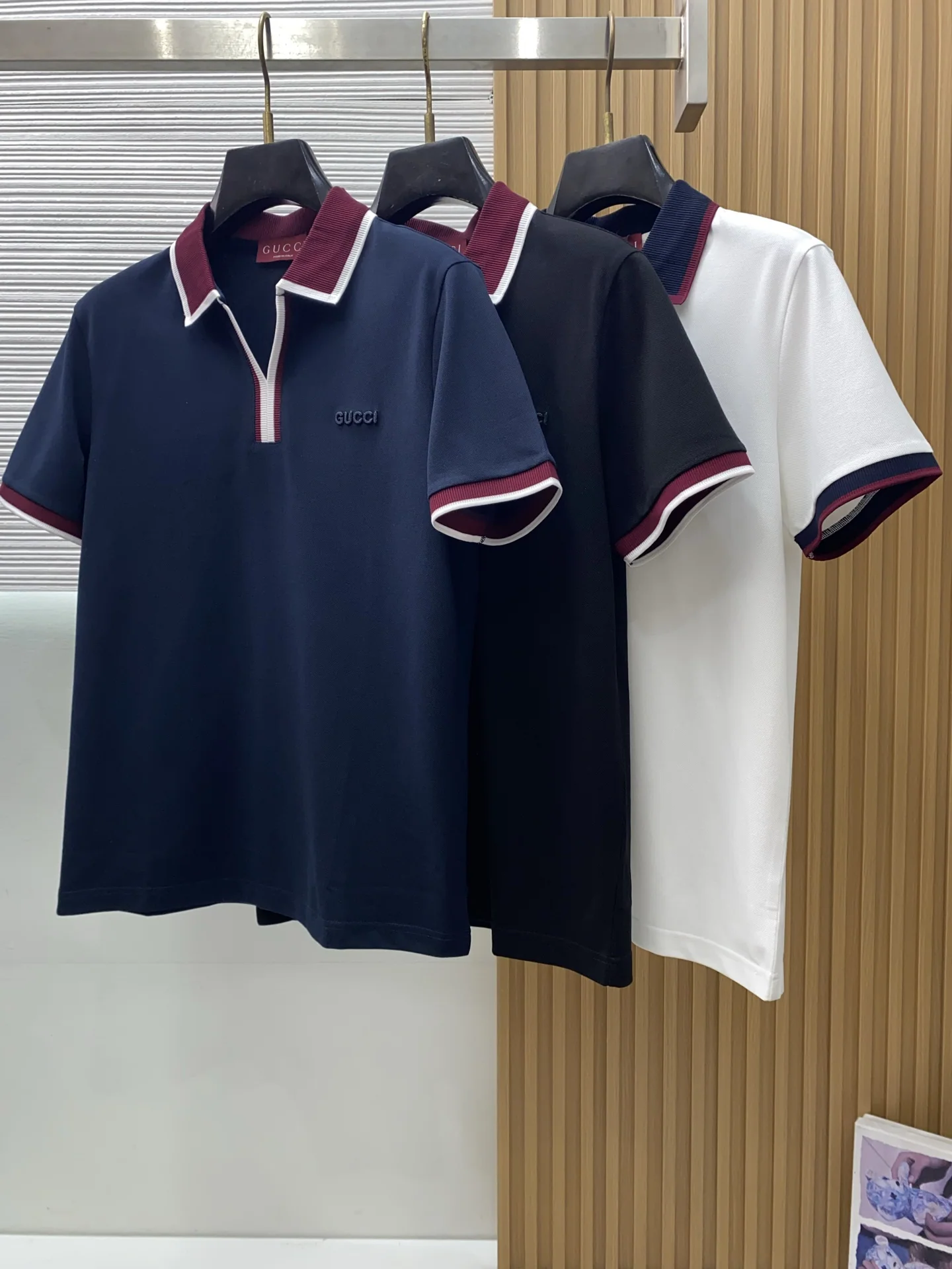 구찌 코튼 카라 반팔 폴로셔츠 상세 이미지 8
