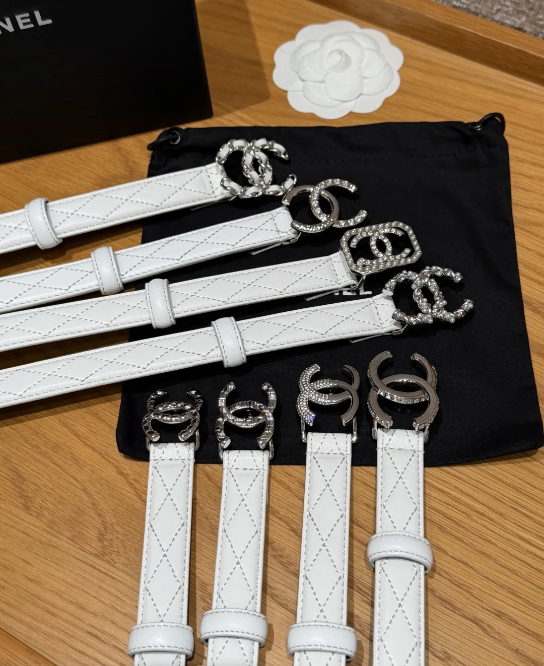 샤넬 퀼팅 램스킨 벨트 20mm 상세 이미지 2
