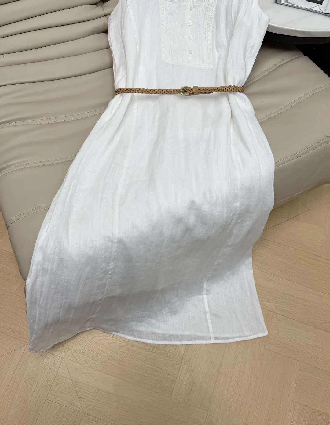 브루넬로쿠치넬리 린넨 민소매 벨트 원피스 상세 이미지 6