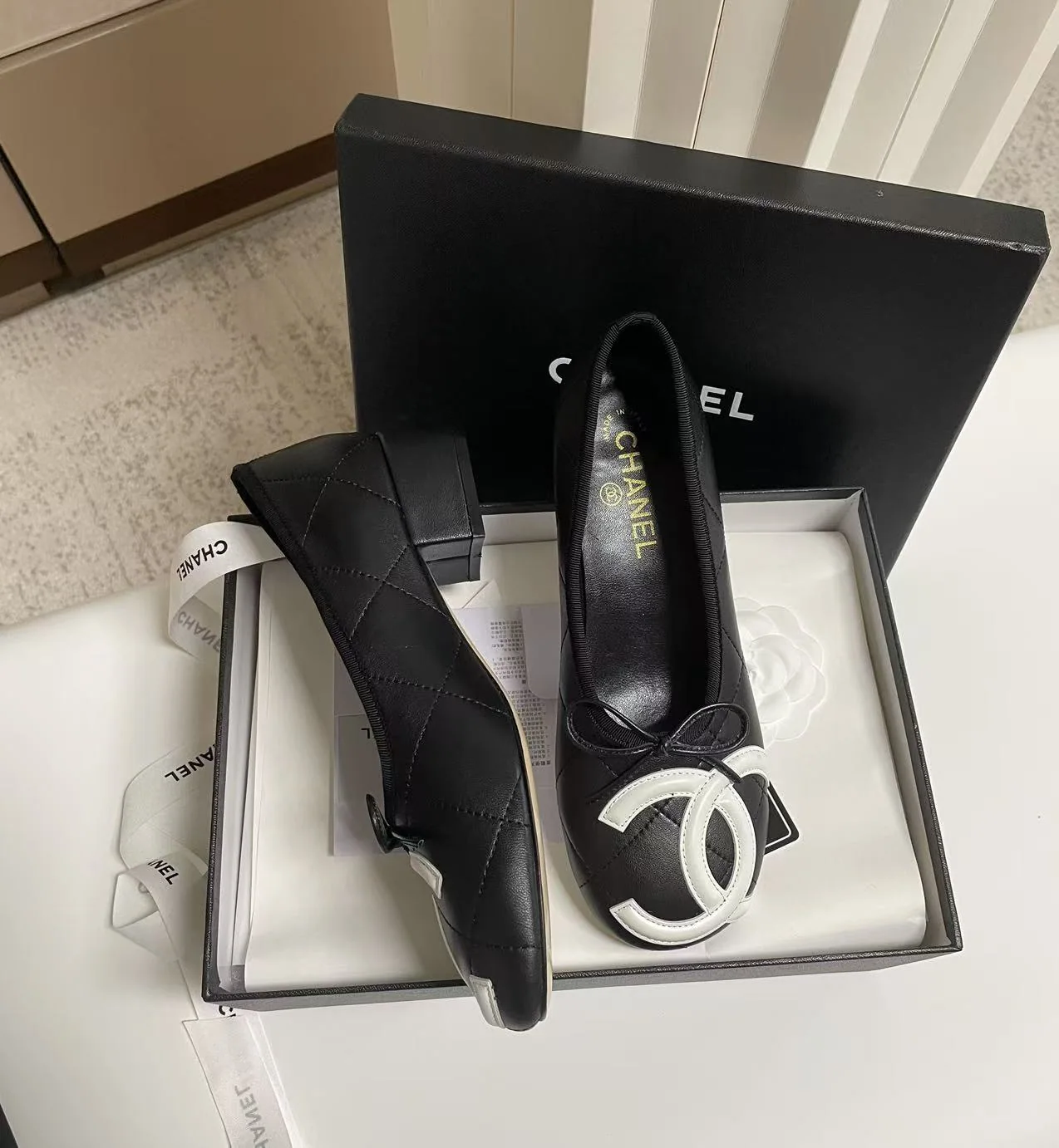 샤넬 코코 비치 메리제인 발레 슈즈 상세 이미지 3