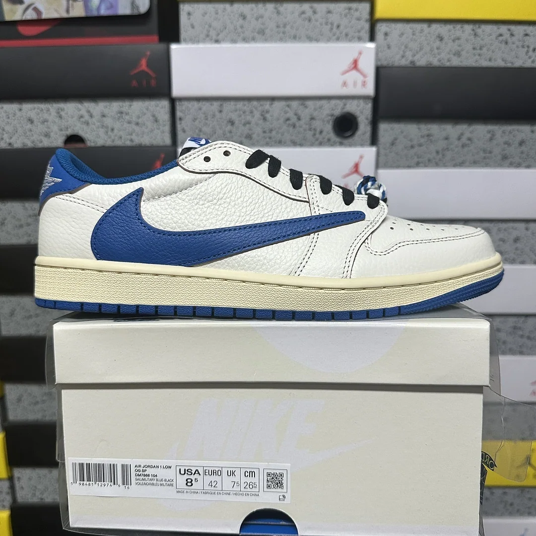 나이키 [FK] DM7866-104 201839 Nike Fragment X Travis Scott Sail Military Blue
