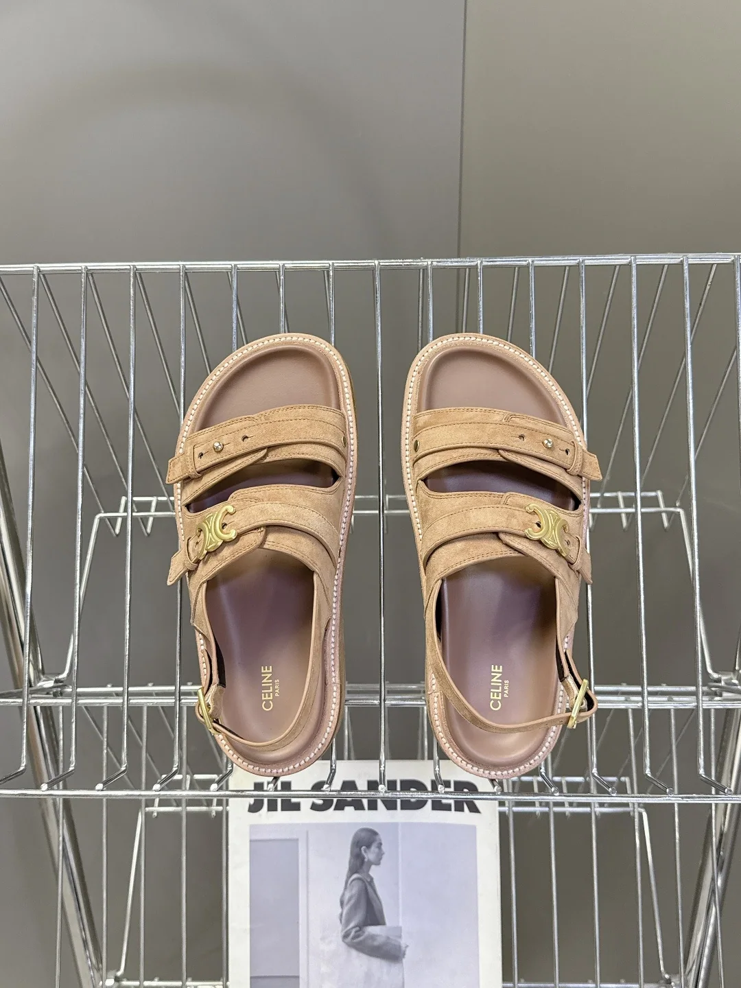 셀린느 빈티지 소가죽 로마 샌들 상세 이미지 6