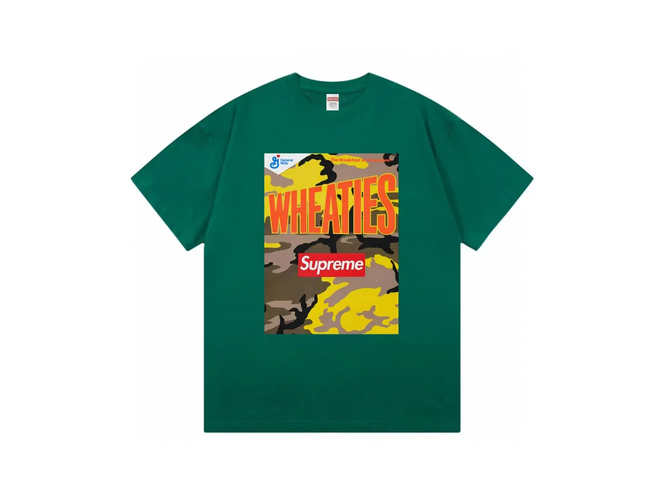 슈프림 위켄드 위티스 콜라보 오트밀 크루넥 반팔 티셔츠 상세 이미지 1