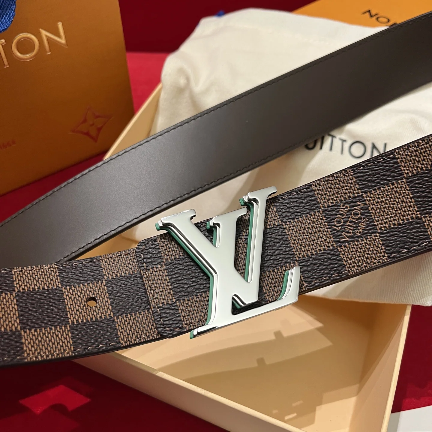 루이비통 LV 옵티컬 버클 캔버스 벨트 상세 이미지 8