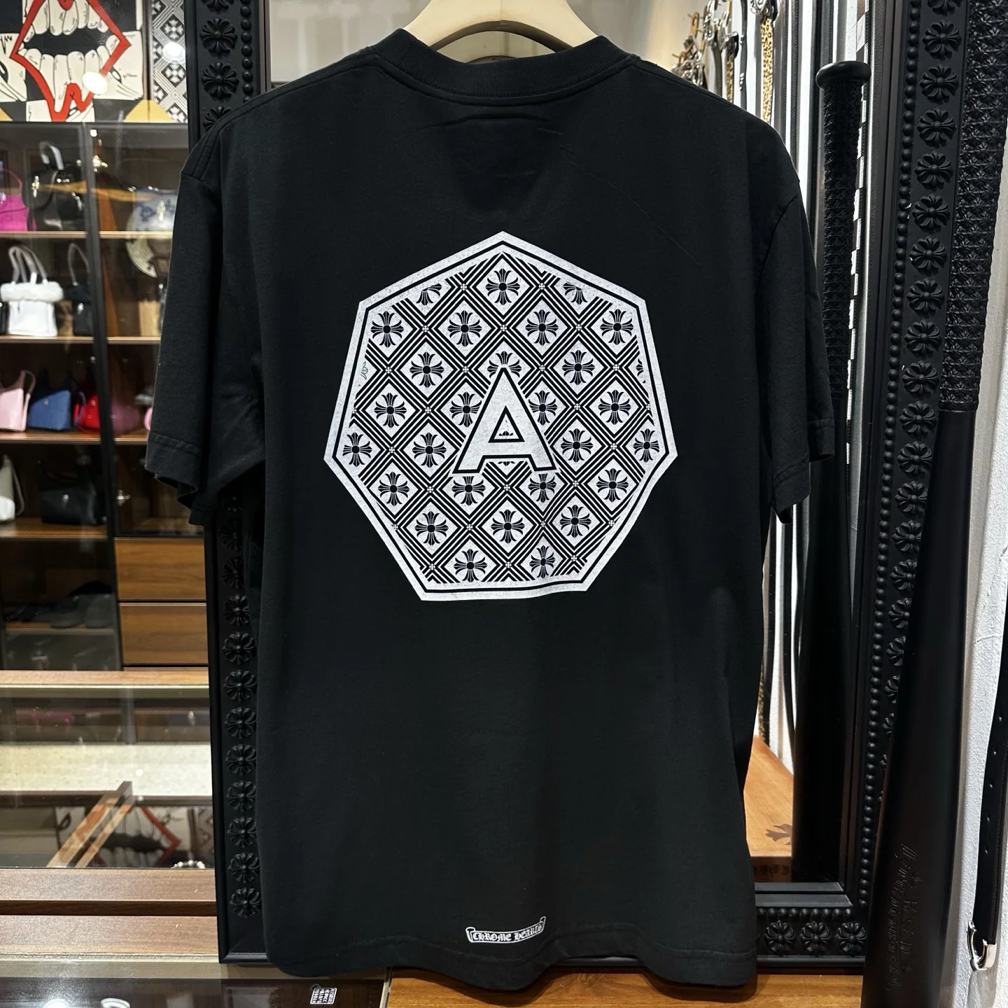 크롬하츠 남성 220 g 플리스 반팔 티셔츠 상세 이미지 9