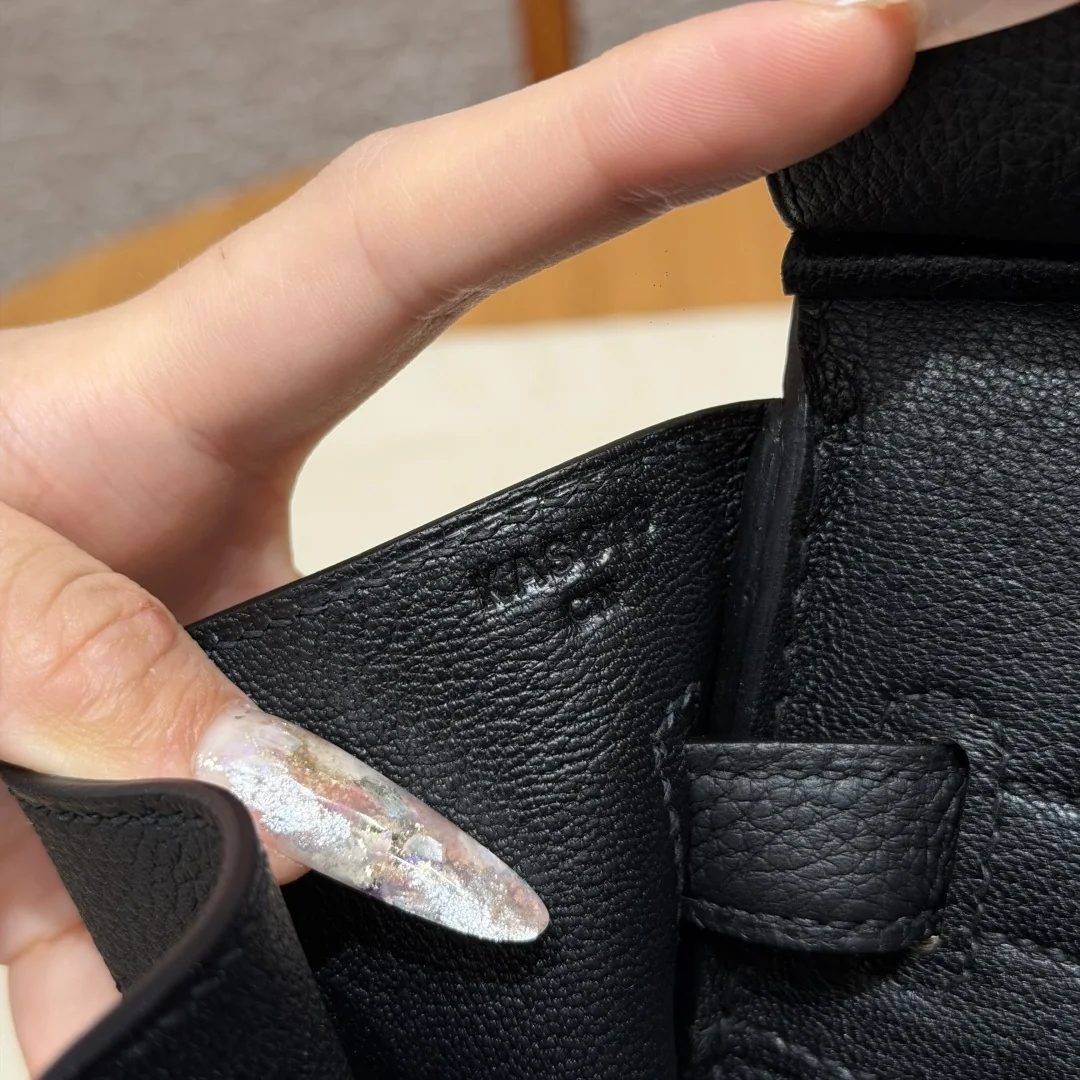 에르메스 버킨 30 블랙 토고 가죽 가방 상세 이미지 9